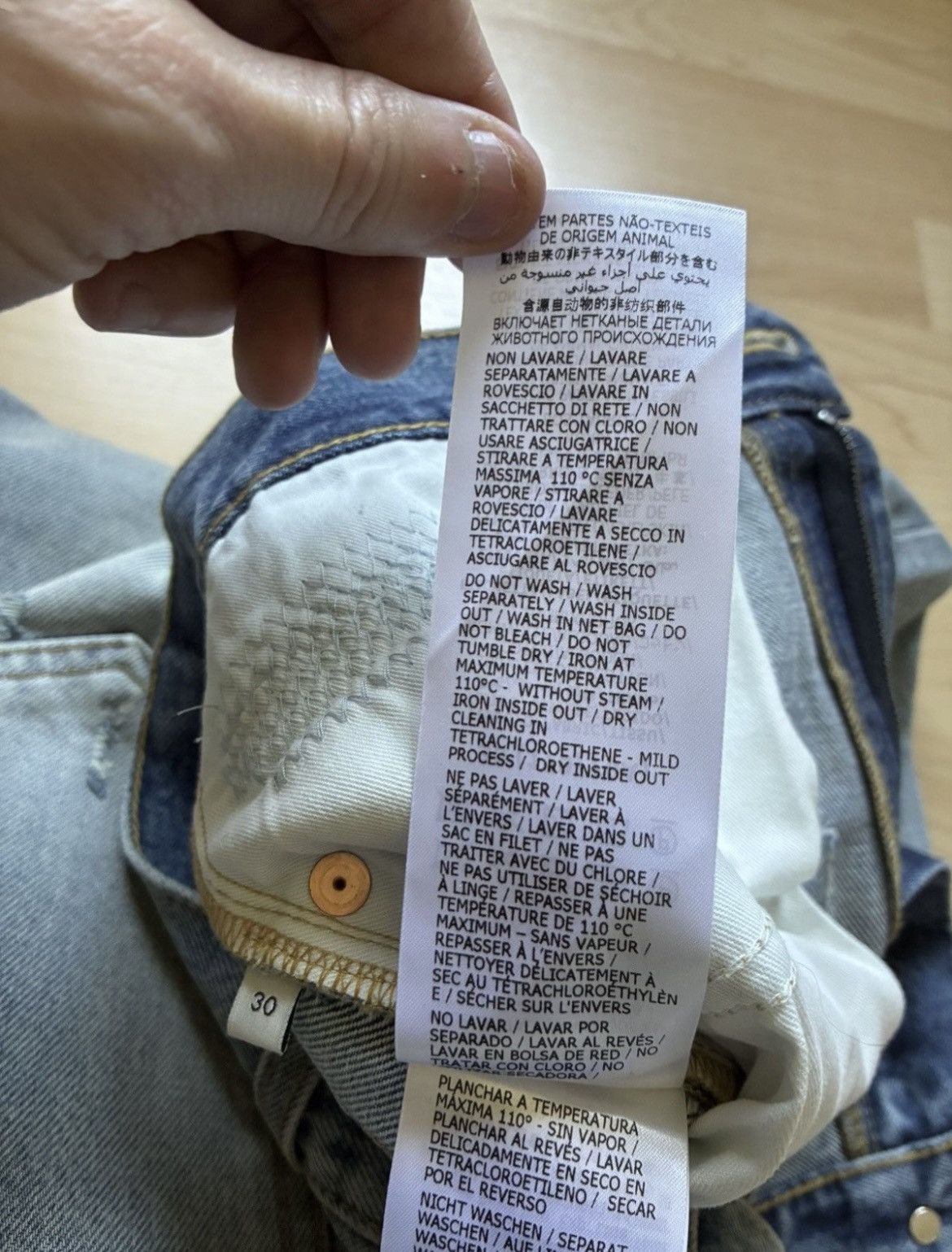 Gucci Gucci Distressed Slim Fit Jeans Size US 30 / EU 46 - 11 Thumbnail