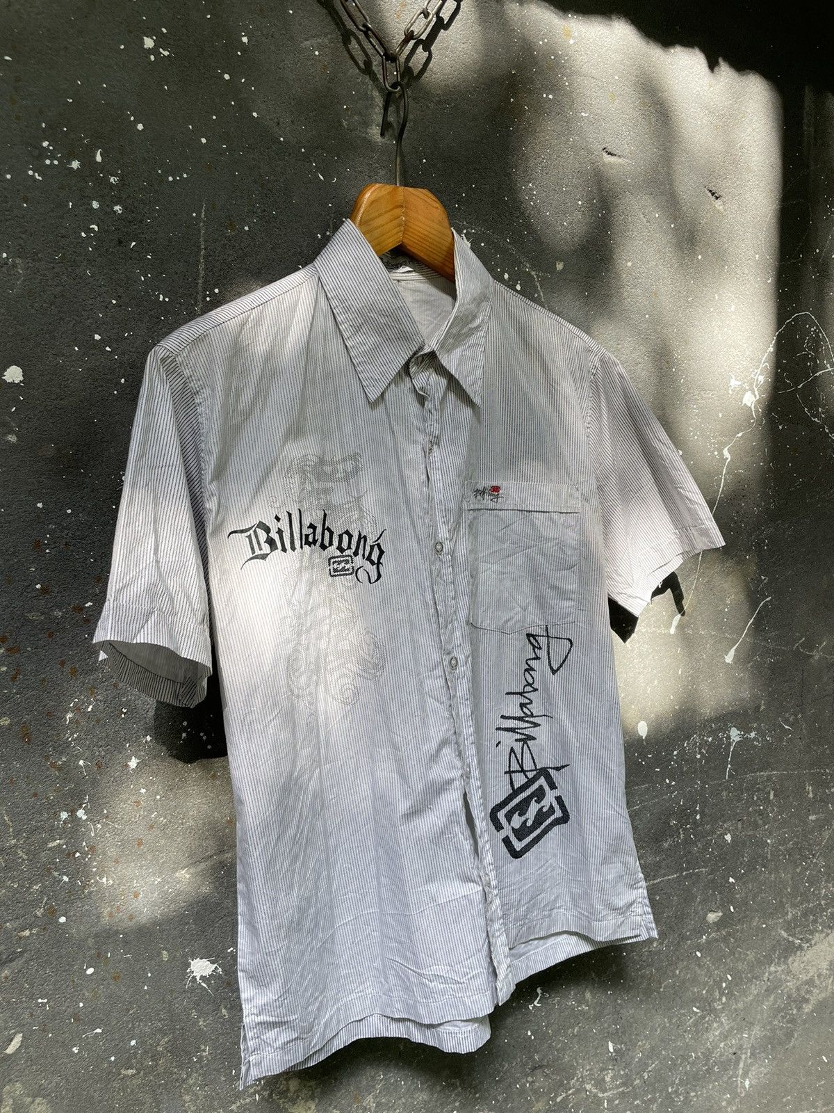 Billabong Vintage Billabong 00’s Surf Style Shirt Y2K Logo Print RARE Size US L / EU 52-54 / 3 - 3 Thumbnail