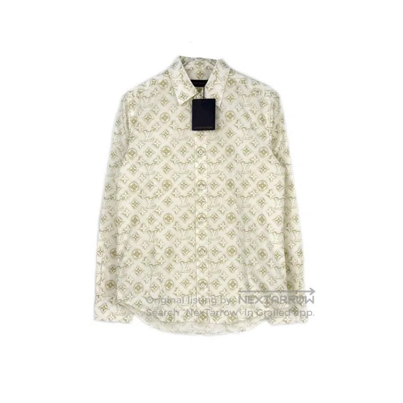 Louis Vuitton Louis Vuitton Beige spray-painted presbyopic full print sh Size US S / EU 44-46 / 1 - 1 Thumbnail