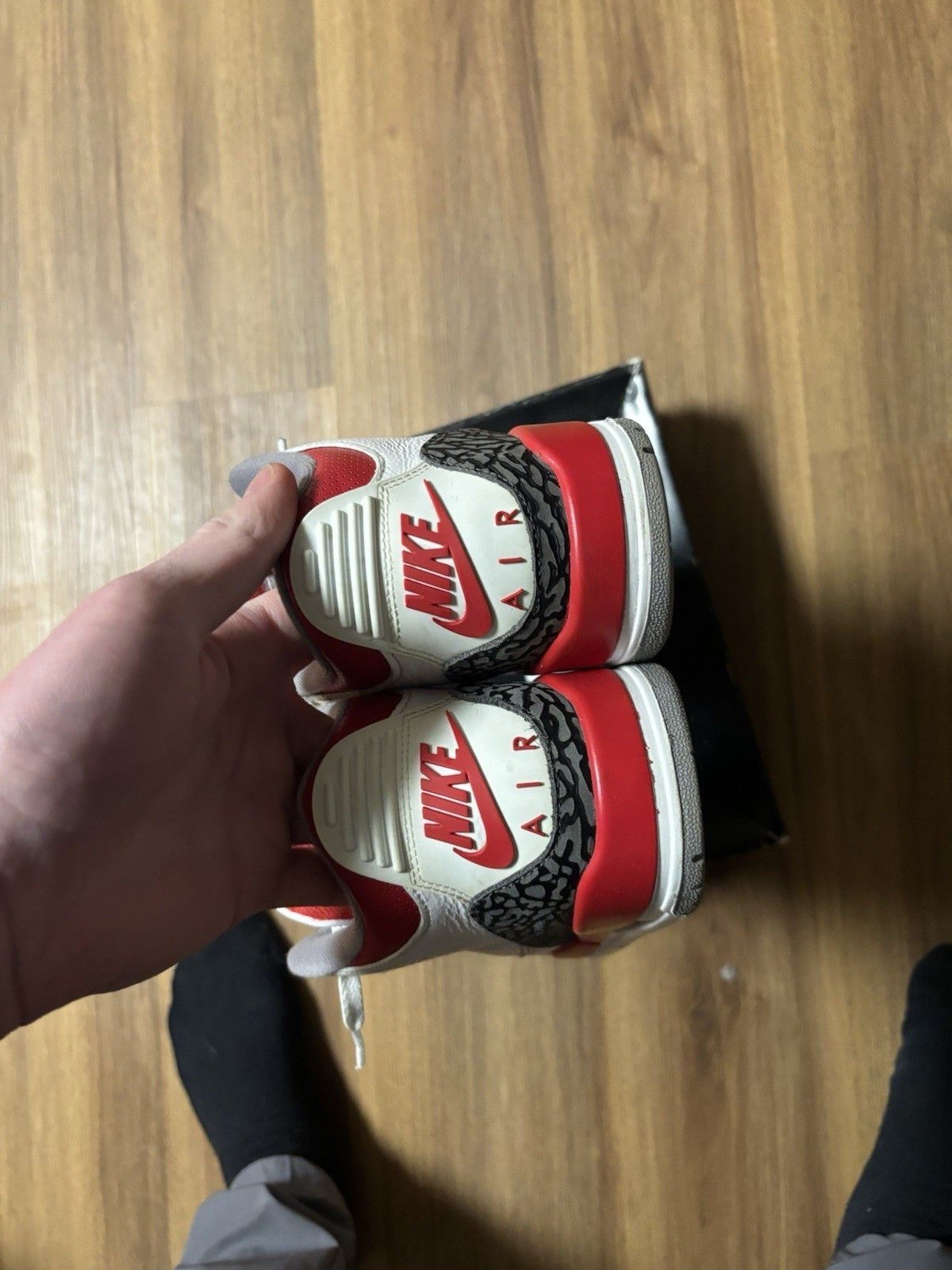 Jordan Brand Air Jordan 3 Retro Fire Red Size US 8.5 / EU 41-42 - 4 Thumbnail