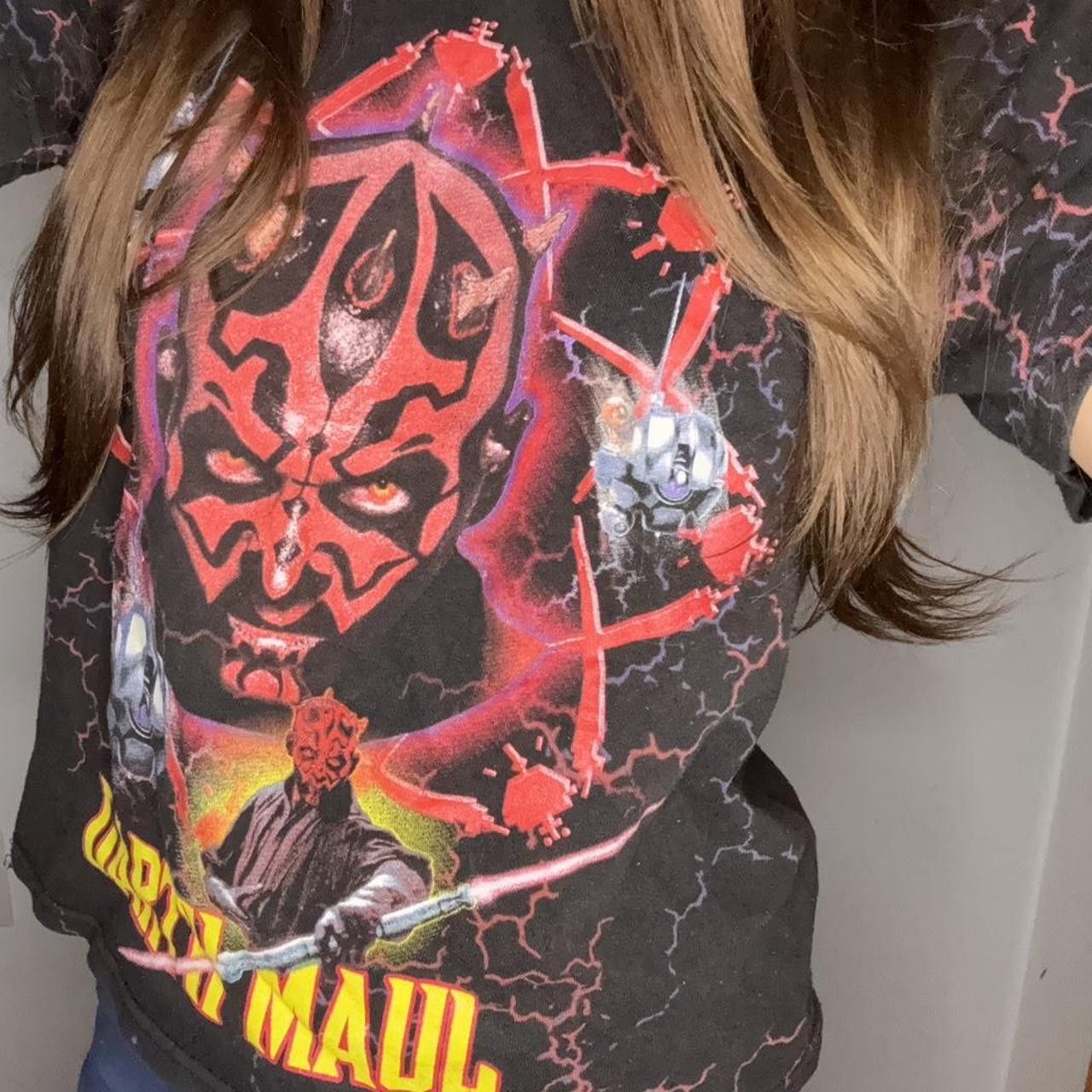 Star Wars Rare Darth Maul Star Wars Lightning Tee Youth Size Medium Size XS / US 0-2 / IT 36-38 - 1 Thumbnail