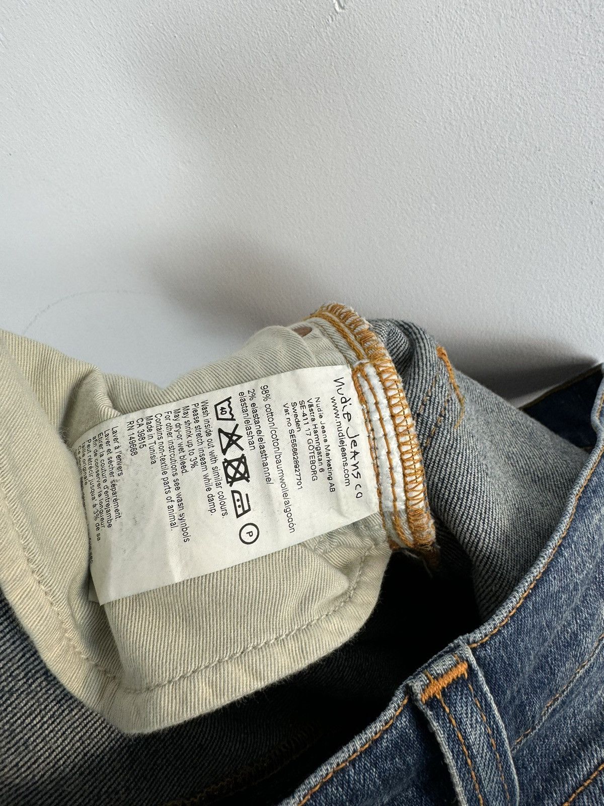 Nudie Jeans Nudie Jeans Lean Dean Denim Size US 30 / EU 46 - 8 Thumbnail