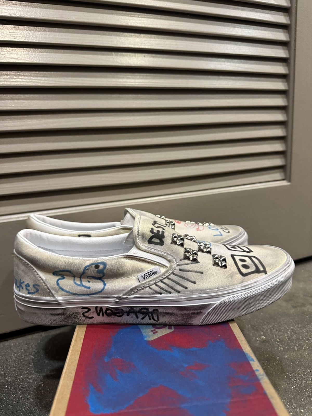 Paly Hollywood Paly x Vans 1/1 Hand Drawn Slip On Vans 10 Size US 10 / EU 43 - 6 Thumbnail