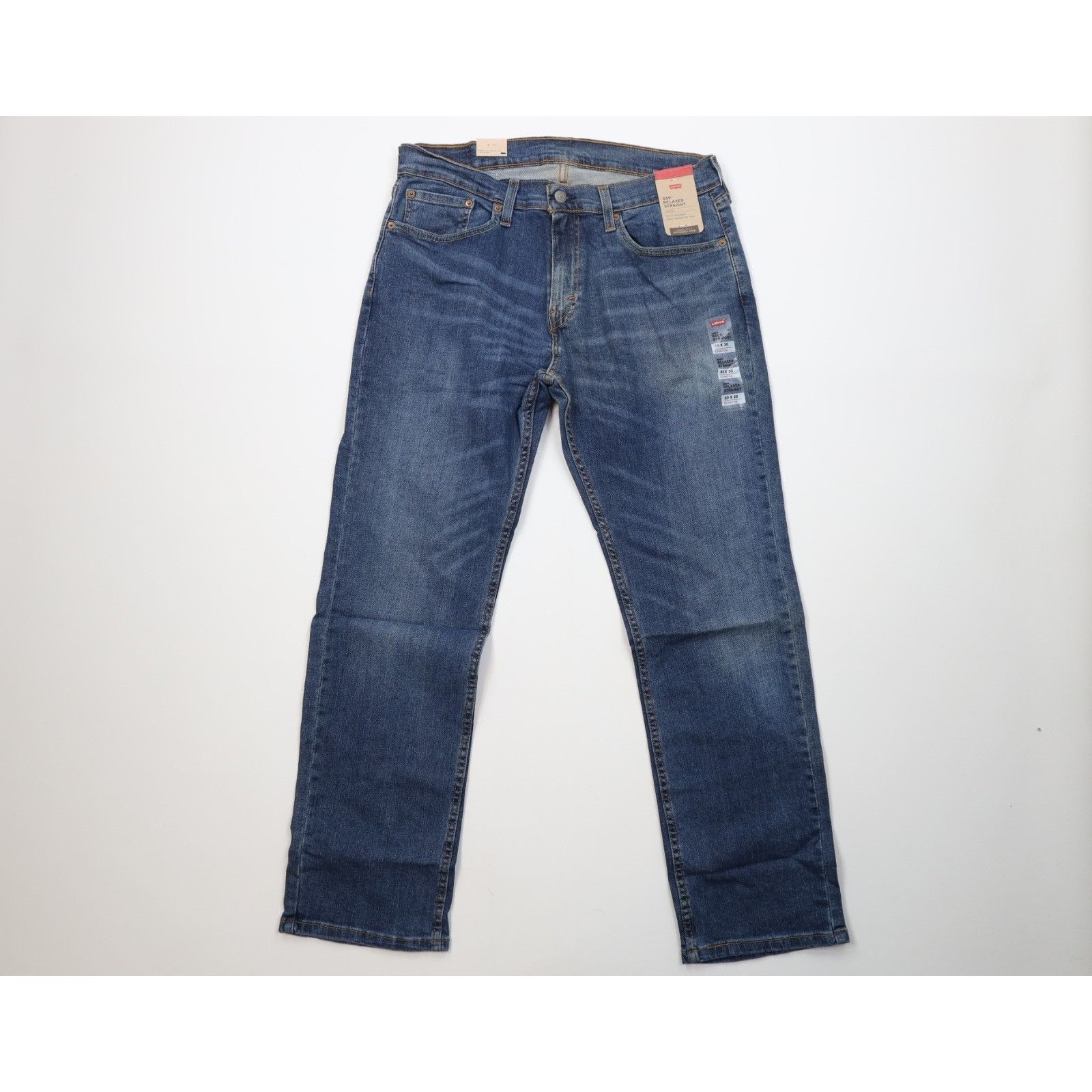 Levi's New Levis 559 Stretch Relaxed Straight Leg Denim Jeans Size US 33 - 1 Thumbnail