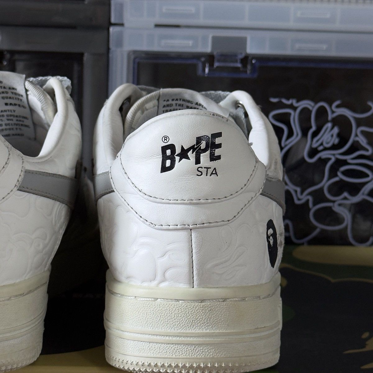 Bape A Bathing Ape Bapesta #3 Line Camo White 2023 Size US 8.5 / EU 41-42 - 11 Thumbnail