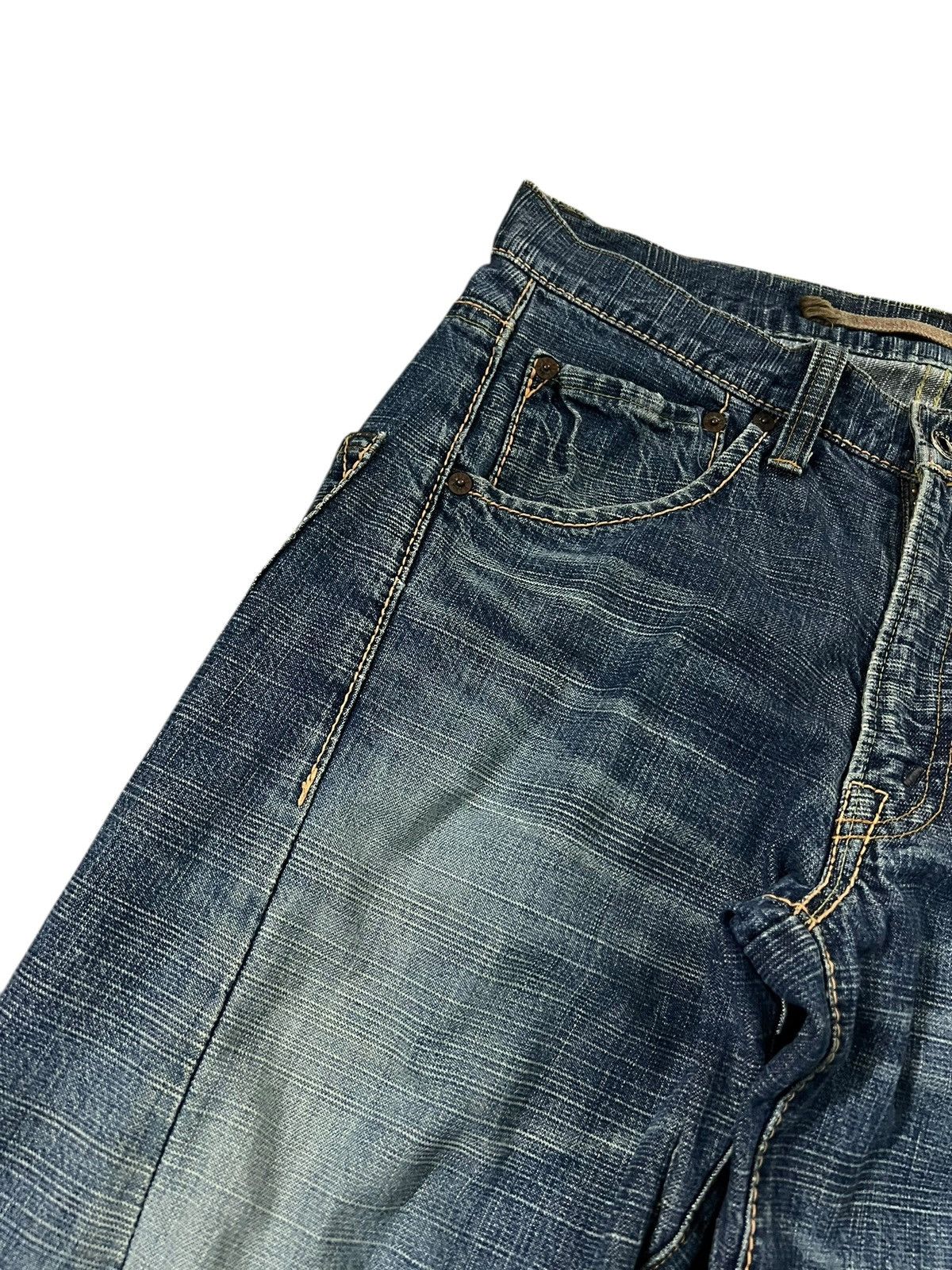 Japanese Brand 80’s Vintage Ghost Label Distress Jean Size US 31 - 6 Thumbnail