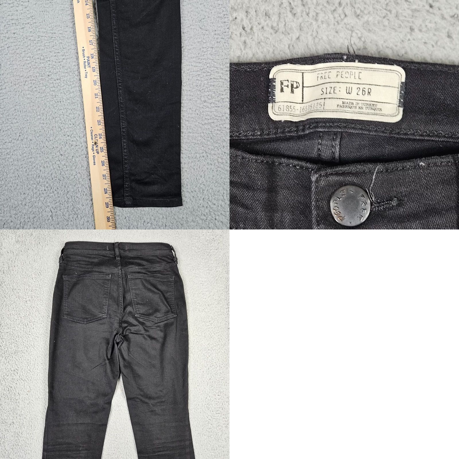 Free People Free People Jean Size 26R Women's Black Skinny Five pockets Casual Size 26" / US 2 / IT 38 - 8 Thumbnail
