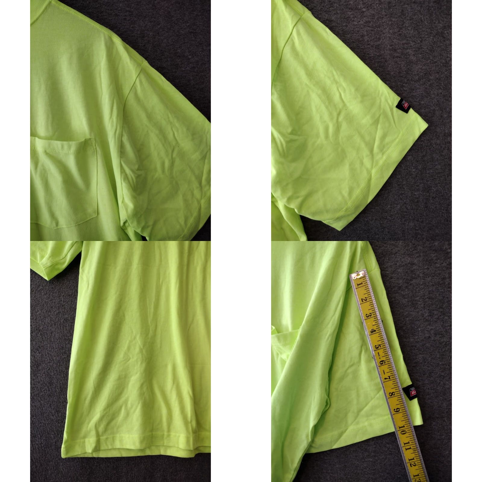 Dickies Dickies Mens T Shirt L Neon Yellow Cool & Dry Pocket Relaxed Fit Work Shirt Mens Size US L / EU 52-54 / 3 - 8 Thumbnail