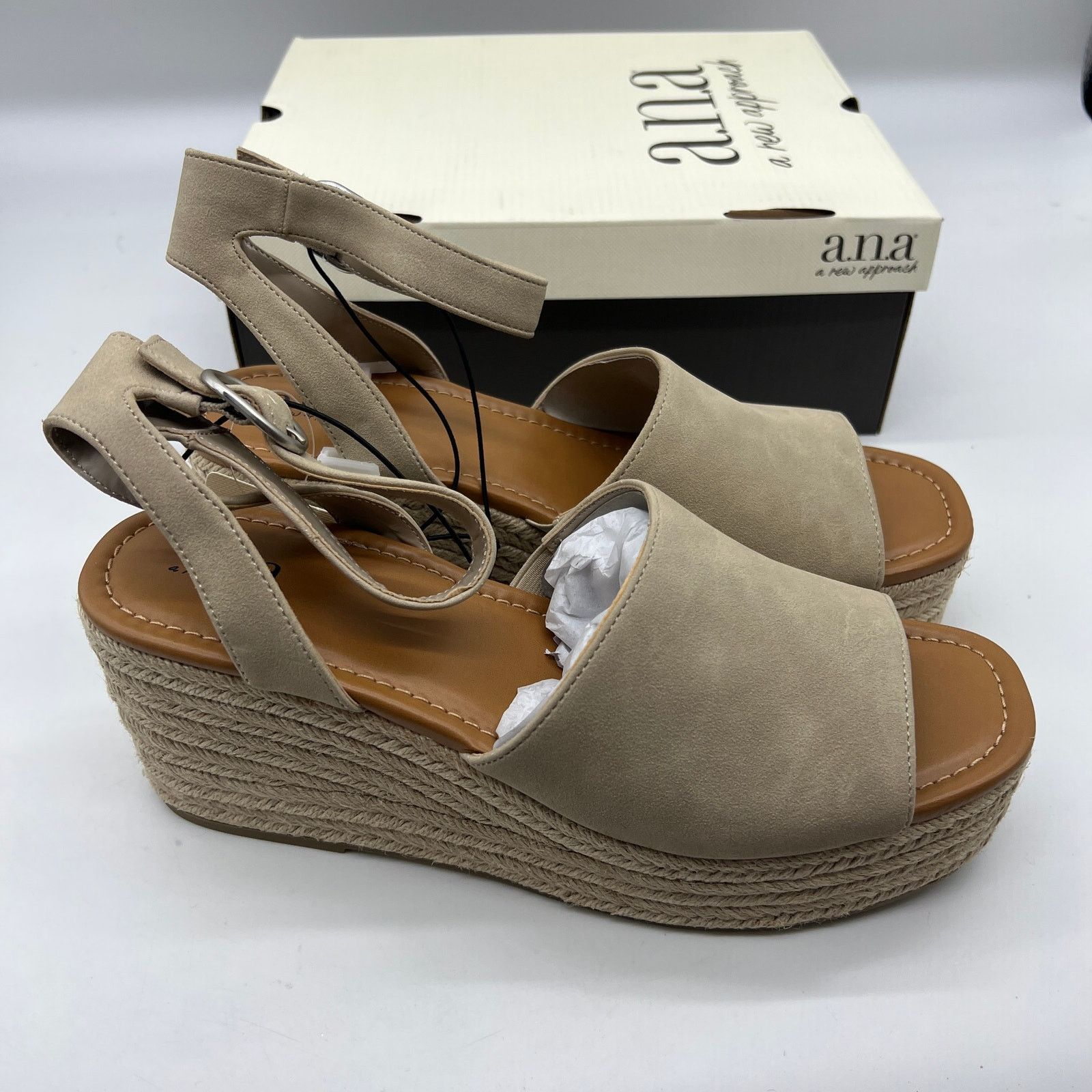 Other a.n.a Laskie Women Shoes Ankle Buckle Strap Sandals Size US 11 / IT 41 - 3 Thumbnail