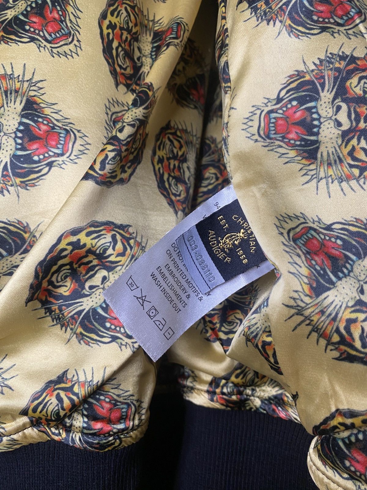 Christian Audigier Vintage Ed Hardy by Christian Audigier Zip Up Sweater Size US XL / EU 56 / 4 - 19 Thumbnail