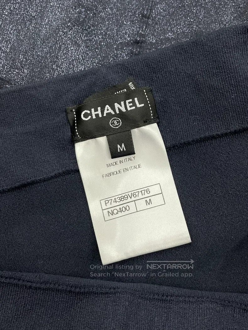 Chanel Chanel Size M 22N Ski Series Dark Pattern Legging Leggings Size 42" / US 20 - 5 Thumbnail