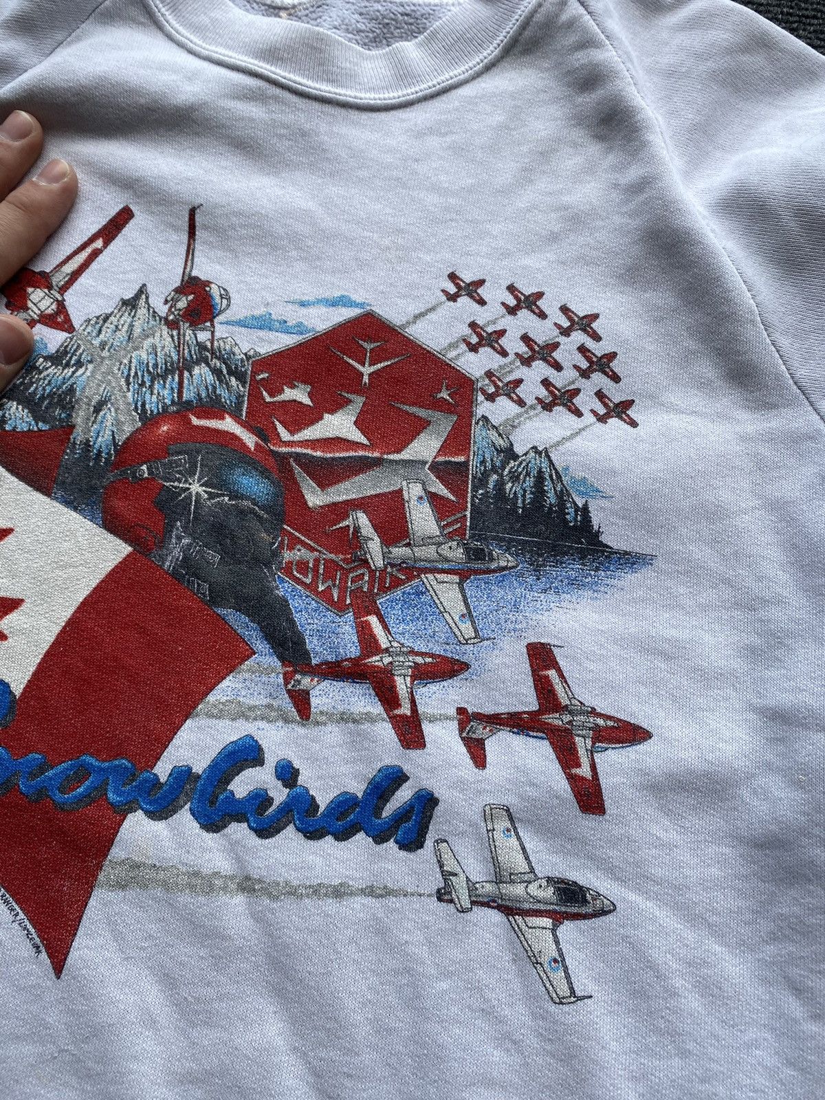 Vintage 🔥80s Snowbirds Canada Unique Sweatshirt mens L Size US L / EU 52-54 / 3 - 6 Thumbnail