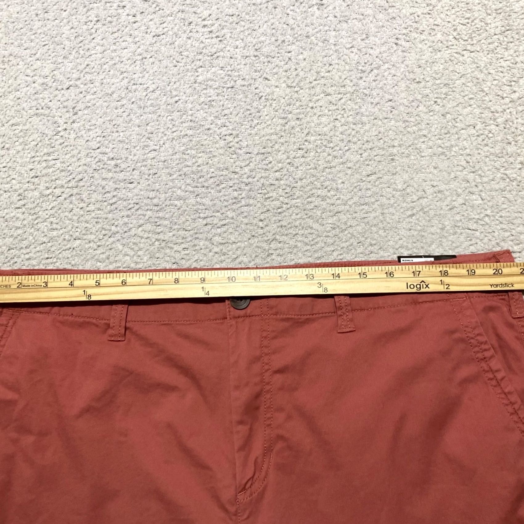Vintage Urban Pipeline Mens Shorts sz 40 Orange Chino Flat Front Inseam 10" NWT Size US 40 / EU 56 - 6 Thumbnail