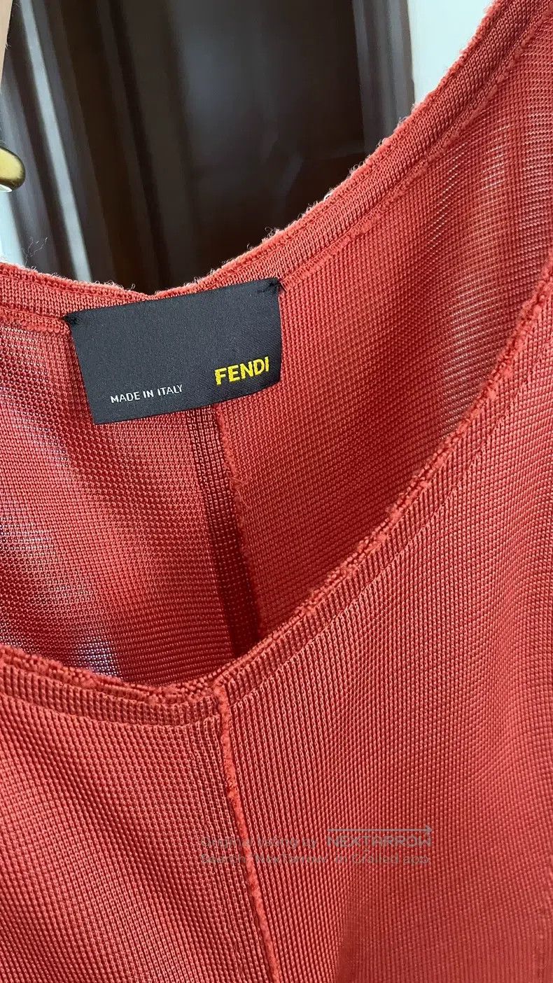 Fendi Fendi Dress with pleated drawstring style Size XS / US 0-2 / IT 36-38 - 4 Thumbnail