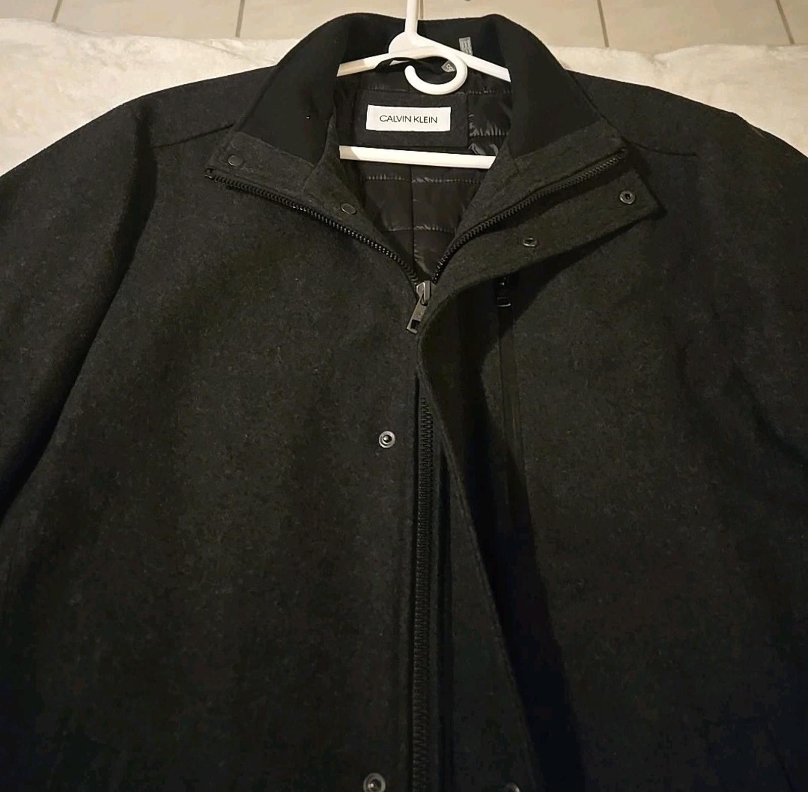 Calvin Klein Calvin Klein Mens Zip Up Wool Coat Jacket Size L Large NEW Size US L / EU 52-54 / 3 - 9 Thumbnail