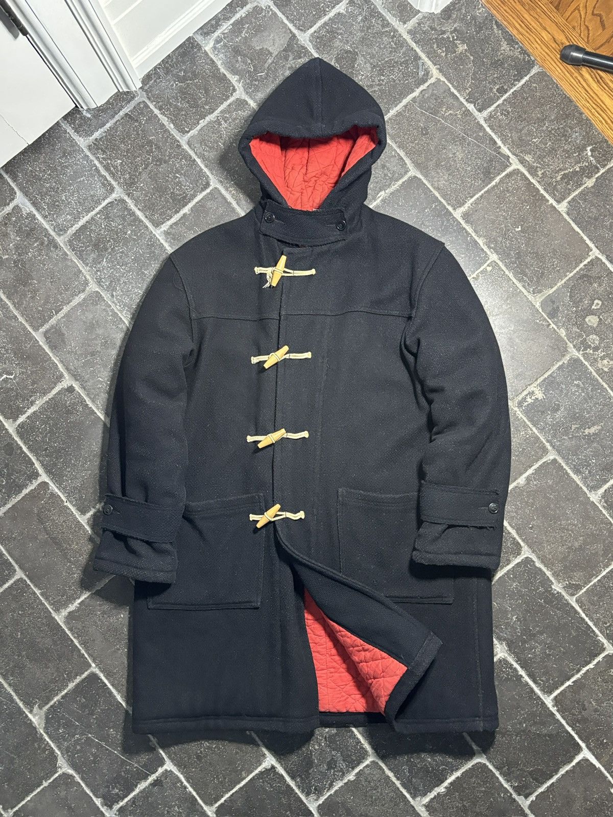 Vintage True Vintage Wool Duffle Coat Hooded Jacket Heavy Parka 60s Size US S / EU 44-46 / 1 - 3 Thumbnail