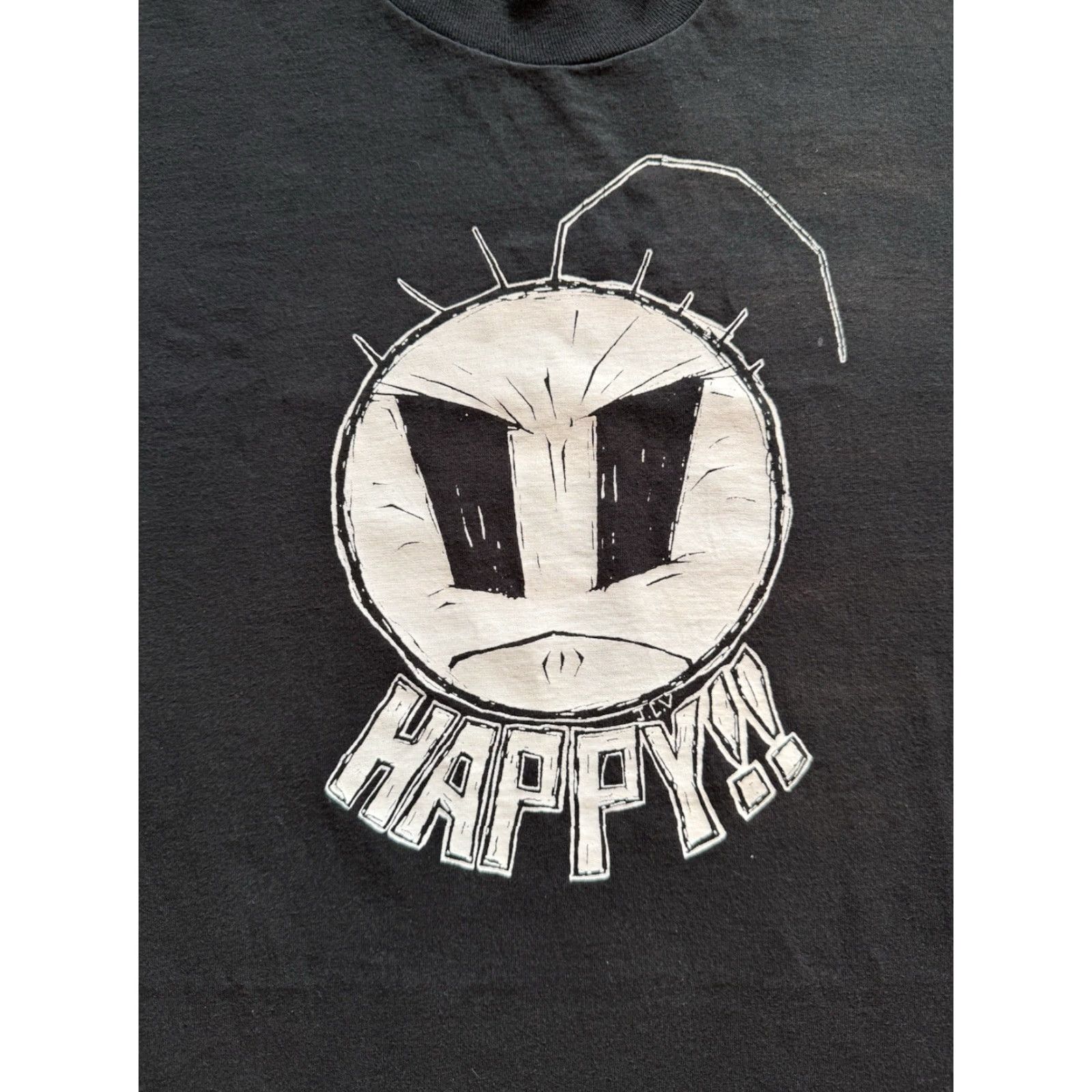 Fruit Of The Loom VINTAGE 90s Happy Noodle Boy T Shirt XL Jhonen Vasquez Invader Zim Comics Movie Shirt Herren Black XL Size US XL / EU 56 / 4 - 2 Thumbnail