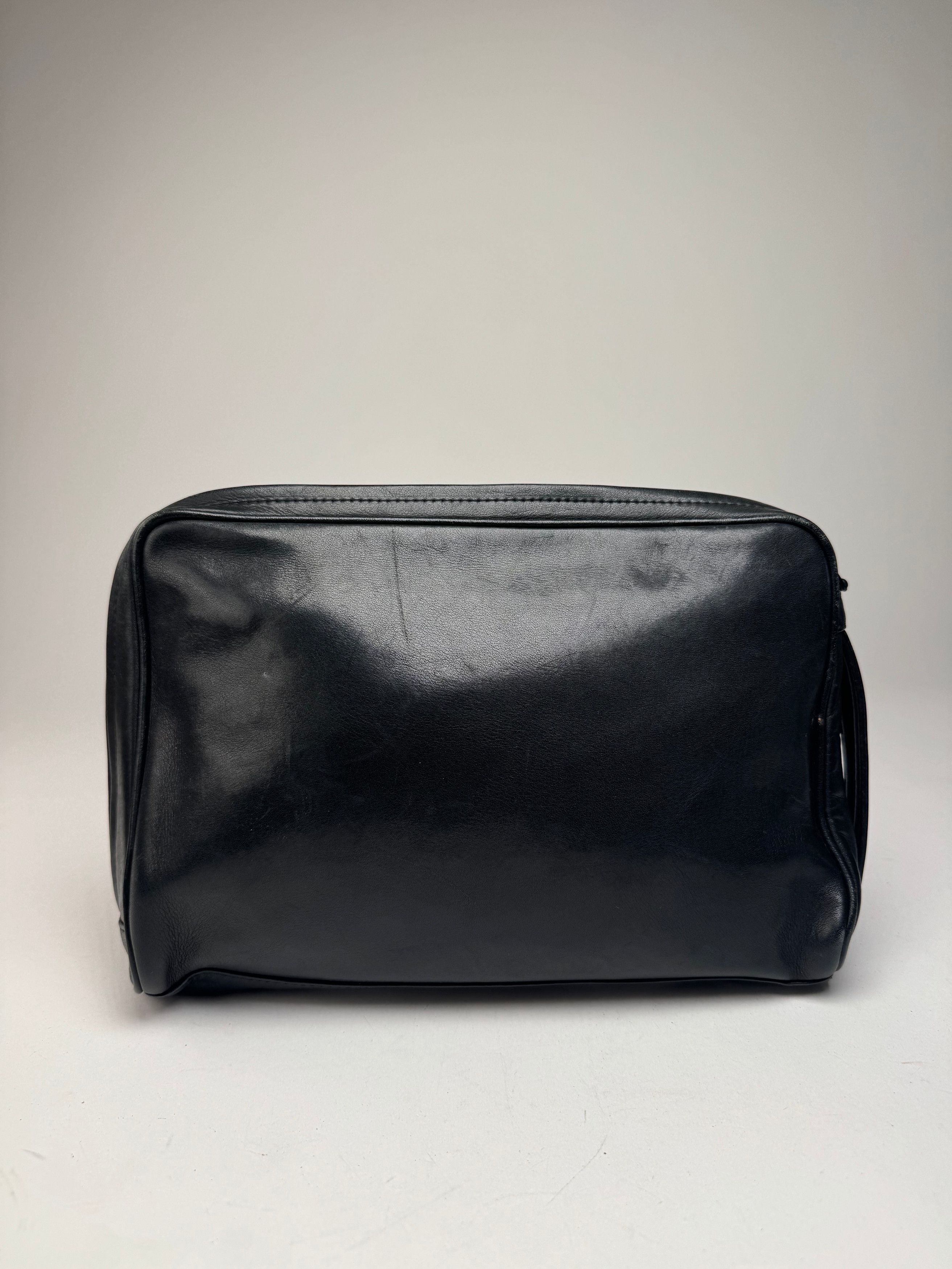 Issey Miyake Vintage Leather Clutch Black Size ONE SIZE - 1 Thumbnail