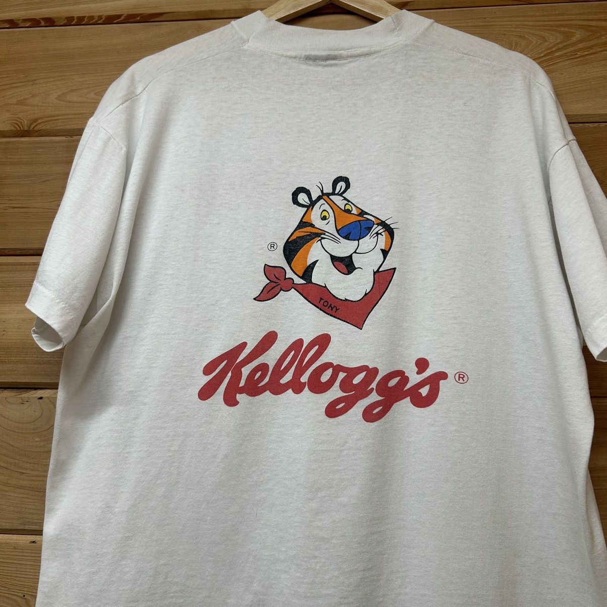 Vintage Vintage 90s Kellogg's Tony The Tiger Mascot Graphic T Shirt Size US L / EU 52-54 / 3 - 2 Thumbnail