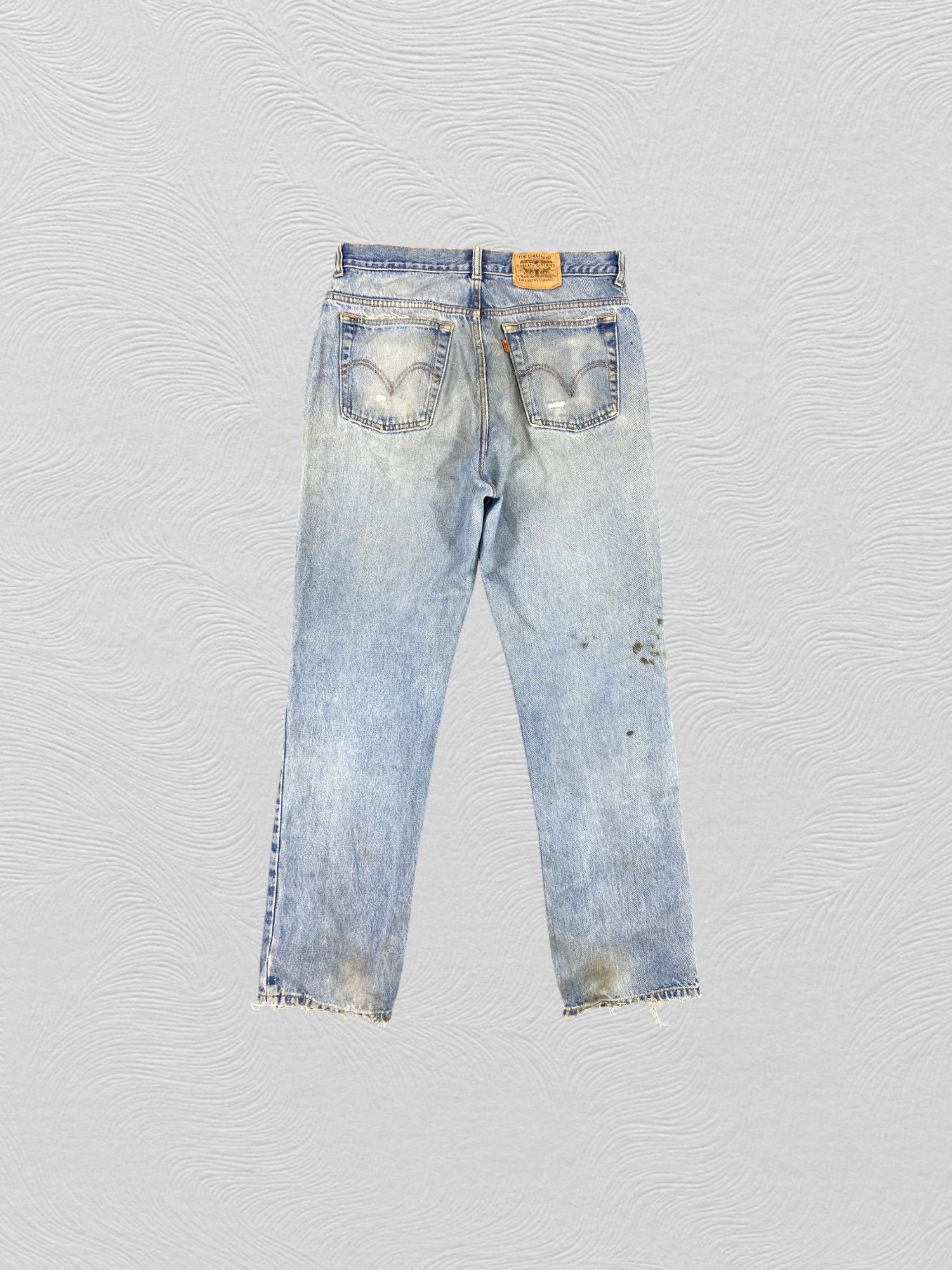 Japanese Brand Dirty Light Blue Vintage Levi's Orange Tab 31x31 -JN1777 Size US 31 - 2 Thumbnail