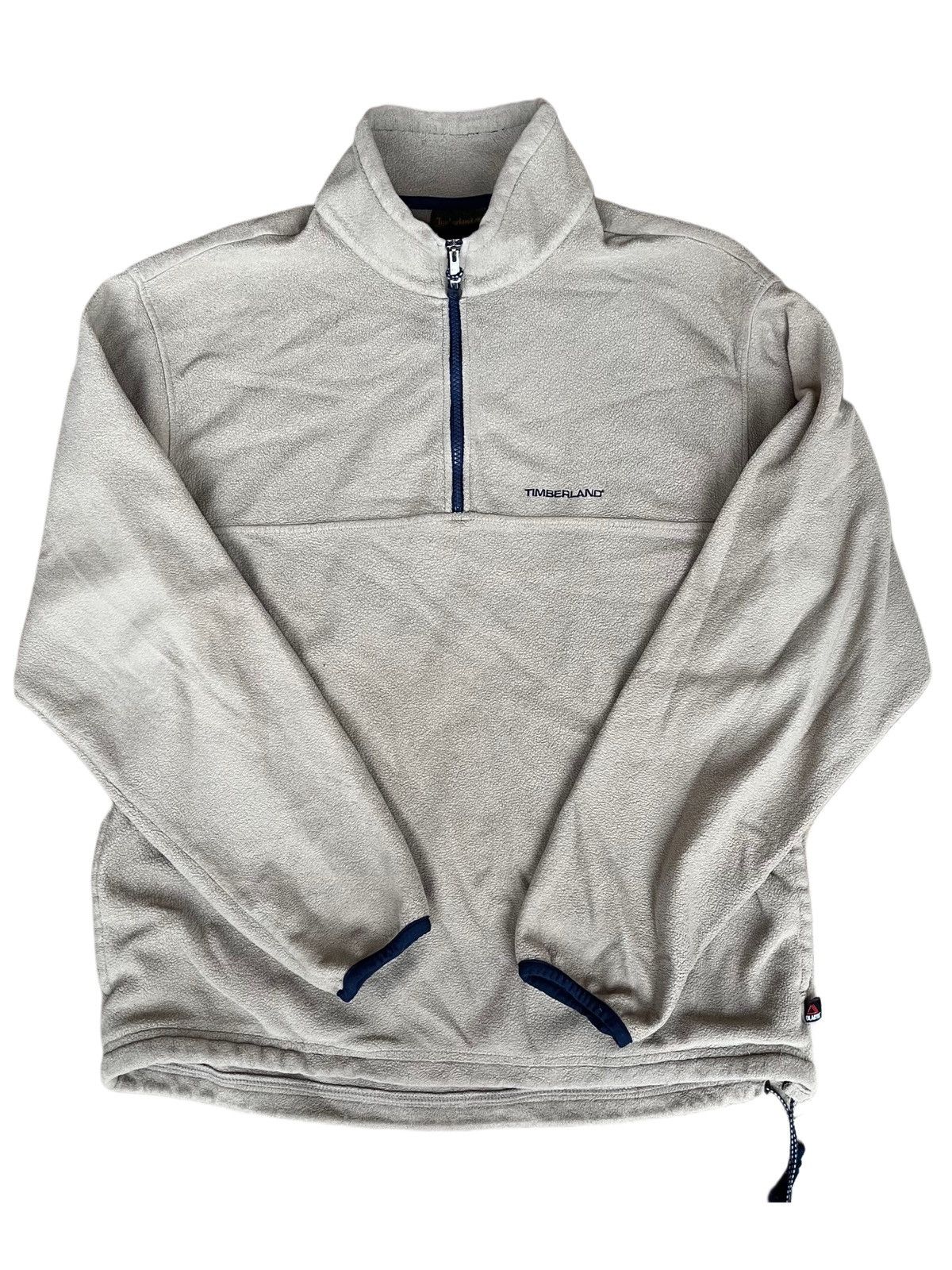 Timberland × Vintage Casual Y2K Timberland Cream Fleece Size US XL / EU 56 / 4 - 1 Thumbnail