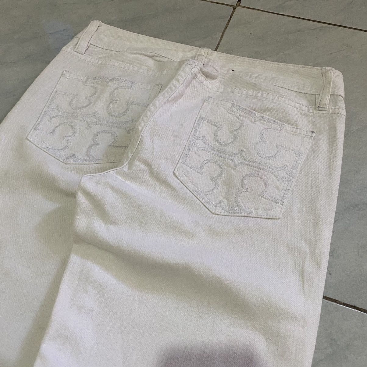 Tory Burch Tory Burch White Jeans Size 26" / US 2 / IT 38 - 6 Thumbnail