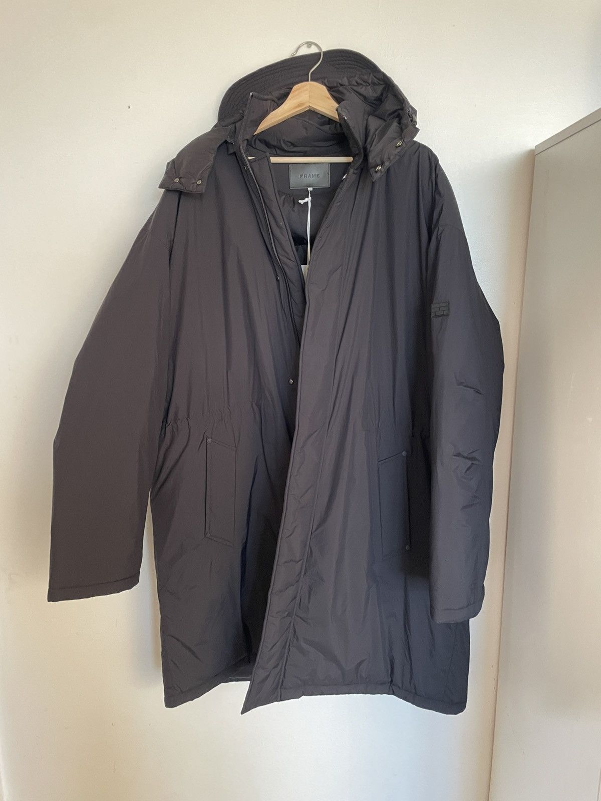 Frame Duvet Coat Black Large - New with tats