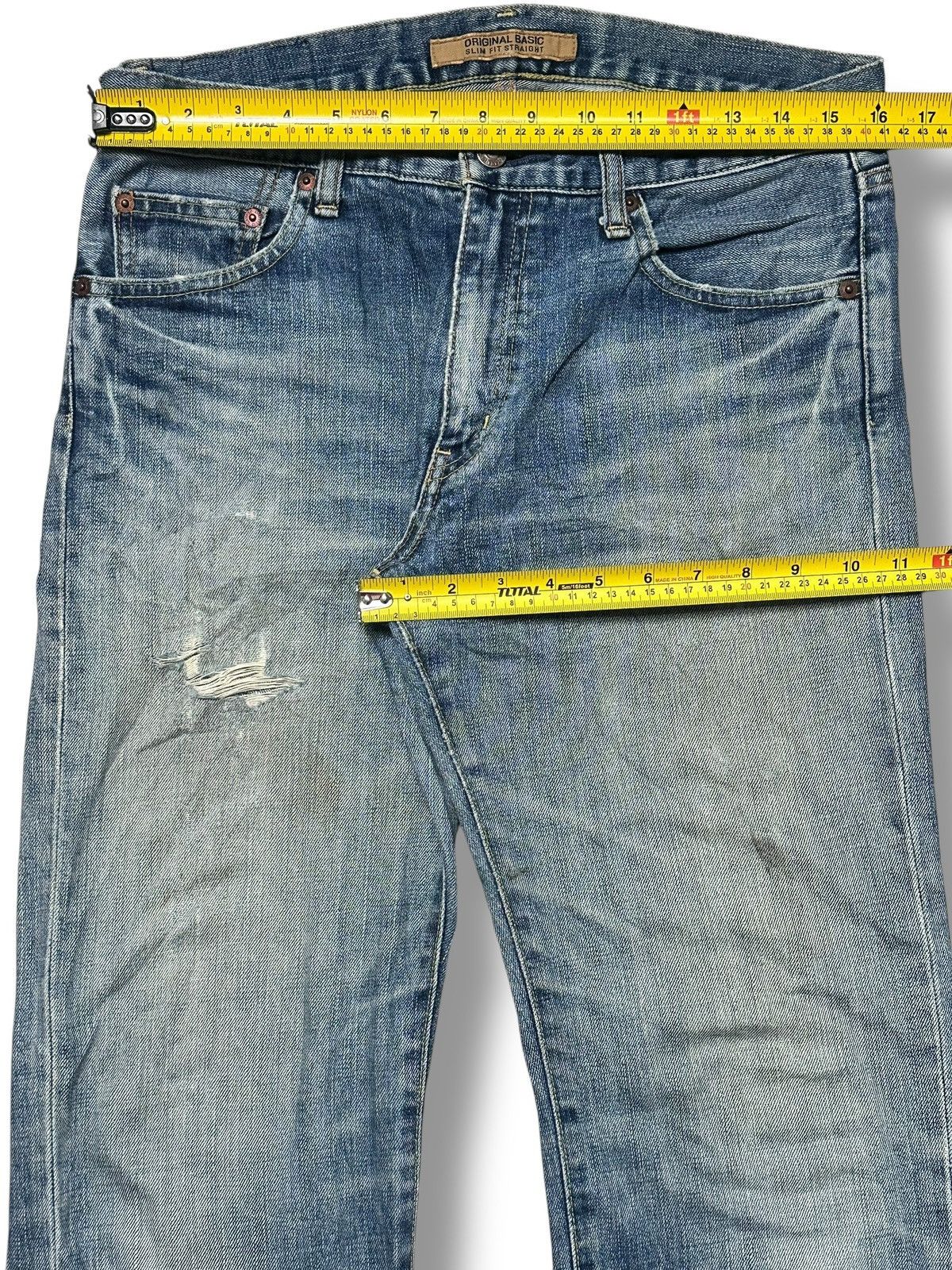Uniqlo Uniqlo Vintage Distressed Straight Loose Style With Faded Size US 32 / EU 48 - 12 Thumbnail