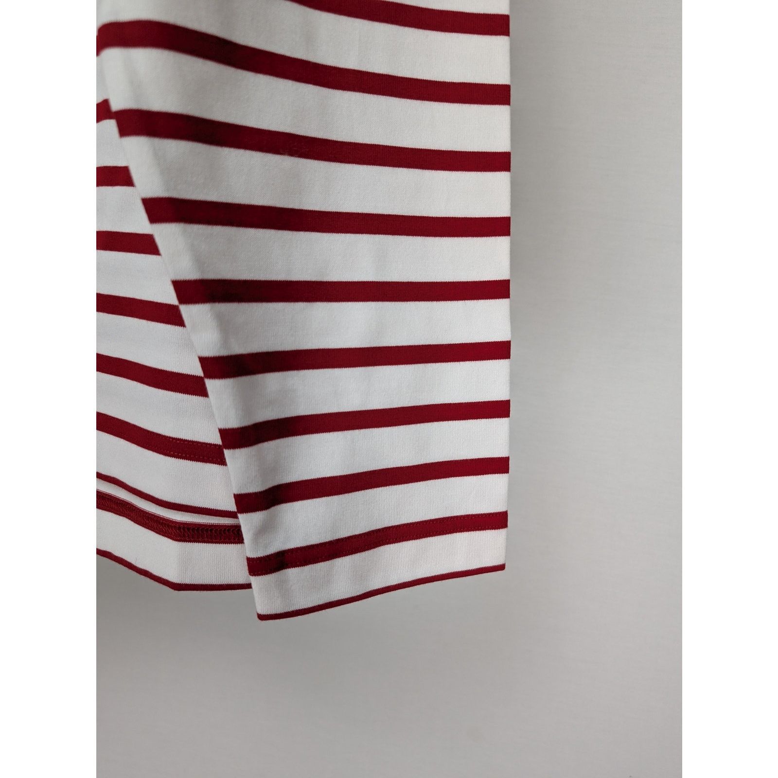 Loro Piana o1rshd1 Men's T-Shirt ML Riomaggiore in White/Red Size US XL / EU 56 / 4 - 5 Thumbnail