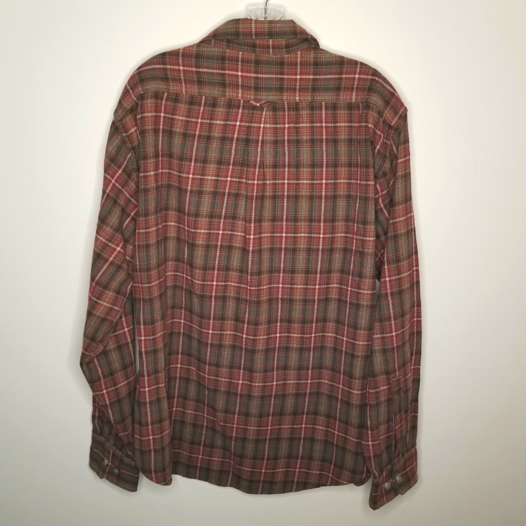 Eddie Bauer Eddie Bauer Mens Button-Up Shirt Flannel 2XL Brown Plaid Long Sleeve Men’s Regular Size 2XL Size US XXL / EU 58 / 5 - 5 Thumbnail