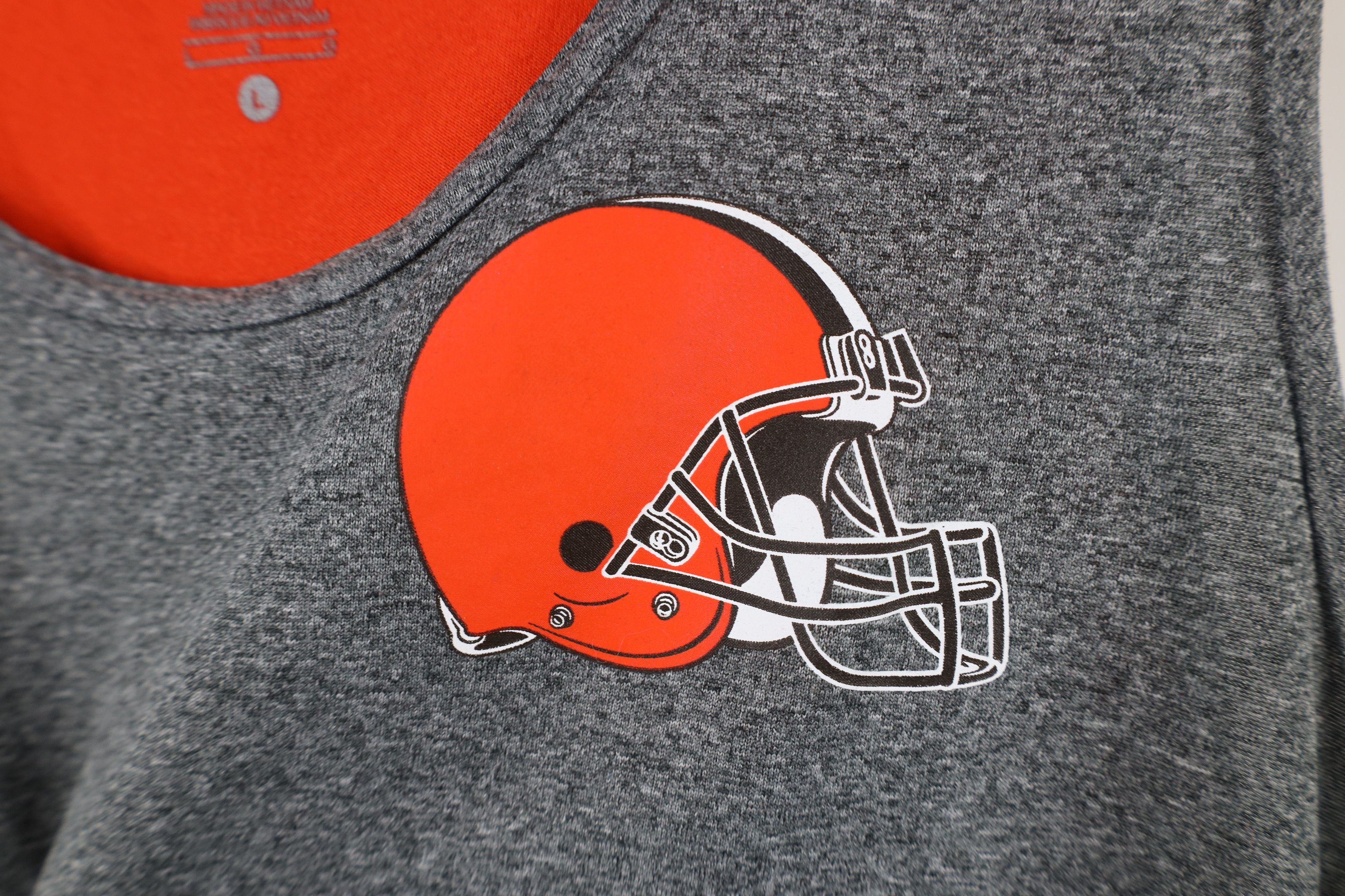 Nike × Vintage Nike Cleveland Browns Football Tank Top T-Shirt Heather Gray Size US L / EU 52-54 / 3 - 5 Thumbnail