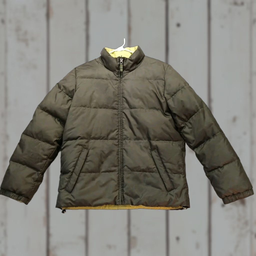 Old Navy VINTAGE Old Navy Reversible Quilted Puffer Jacket Olive Lime M Womens Short Olive Green & Lime Down Quilted Zipper Snap Size M / US 6-8 / IT 42-44 - 1 Thumbnail