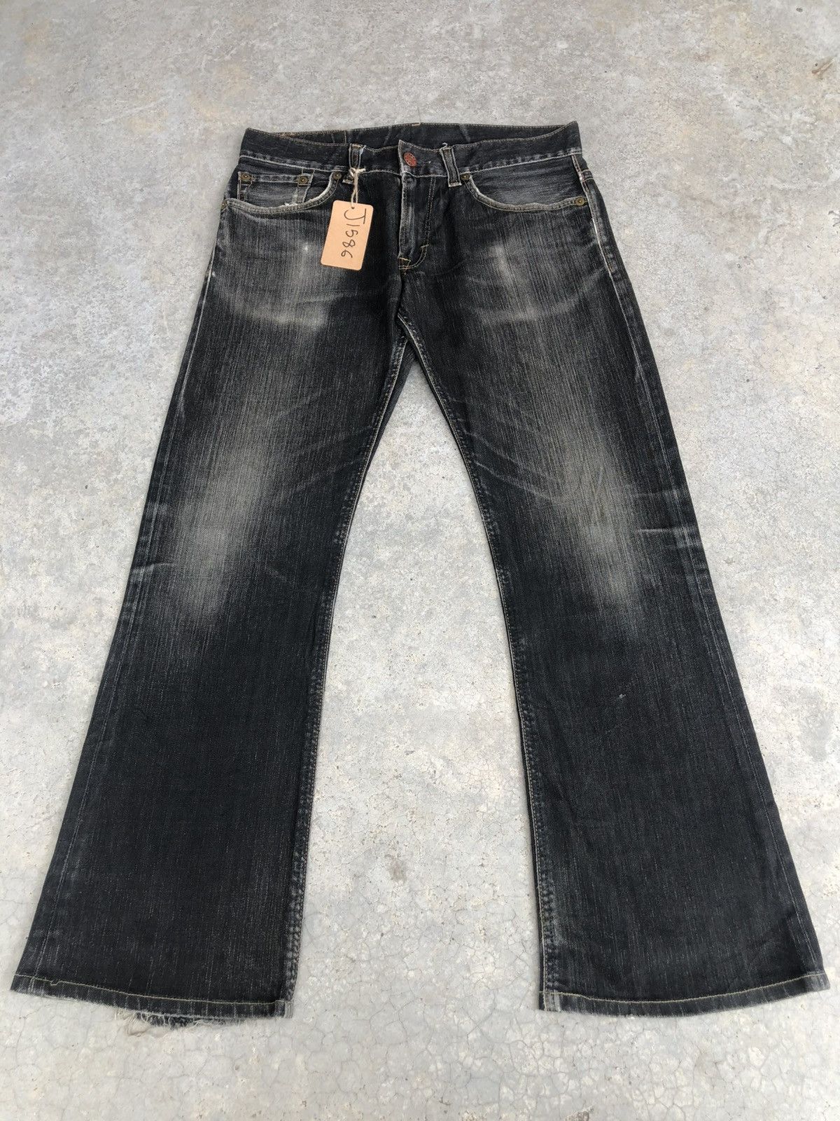 If Six Was Nine Japanese Edwin Flared Jeans Distressed Jeans Size US 32 / EU 48 - 2 Thumbnail