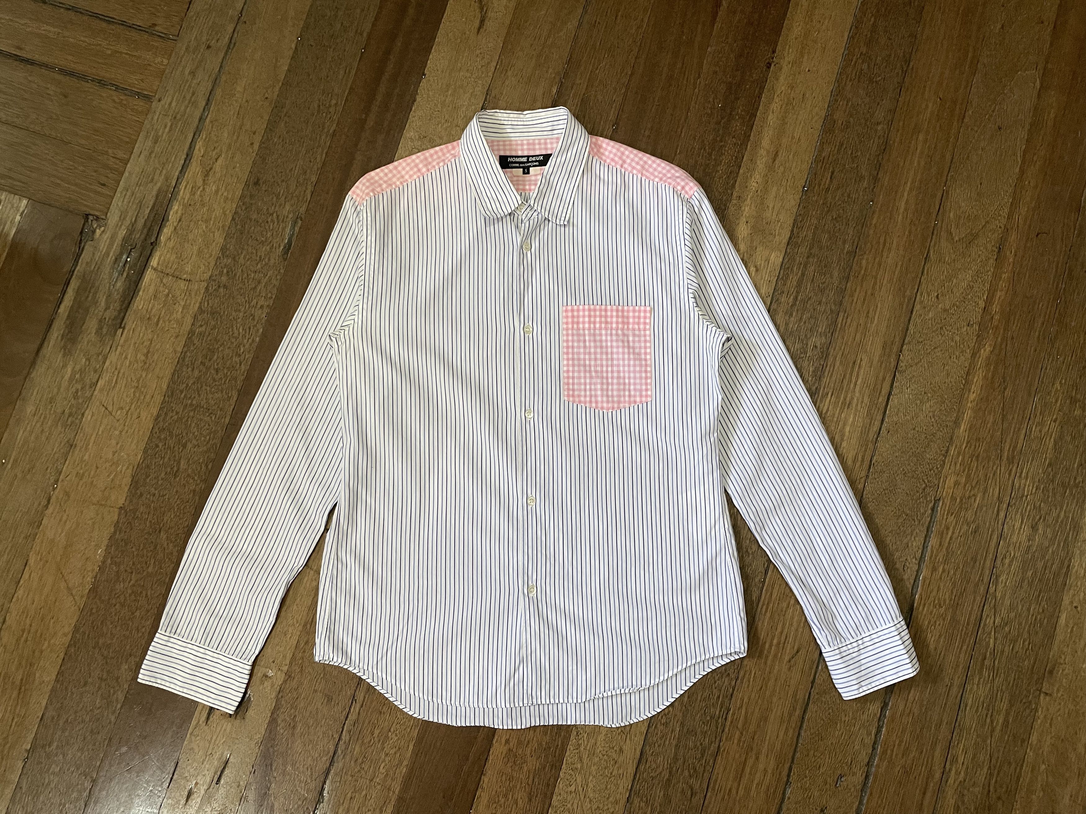 image of Comme Des Garcons x Comme Des Garcons Homme Deux Cdg Homme Deux - Stripe / Checked - Ad2013 in Pink