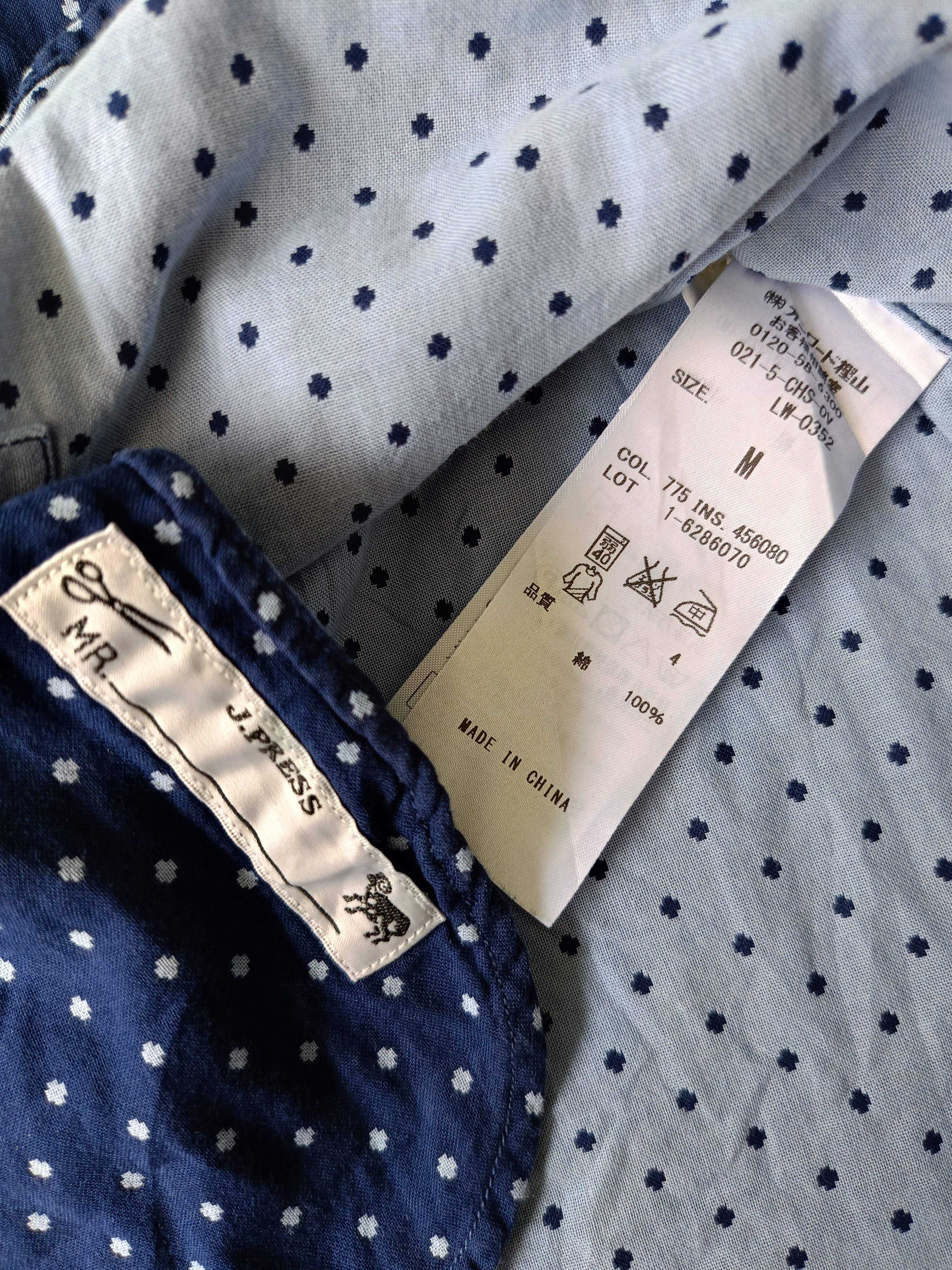 J. Press JPress J.Press New York navy blue polka dot shirt Size US M / EU 48-50 / 2 - 15 Thumbnail