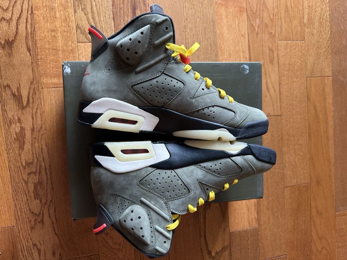 Jordan Brand × Nike × Travis Scott Air Jordan 6 Travis Scott Size US 12 / EU 45 - 8 Thumbnail