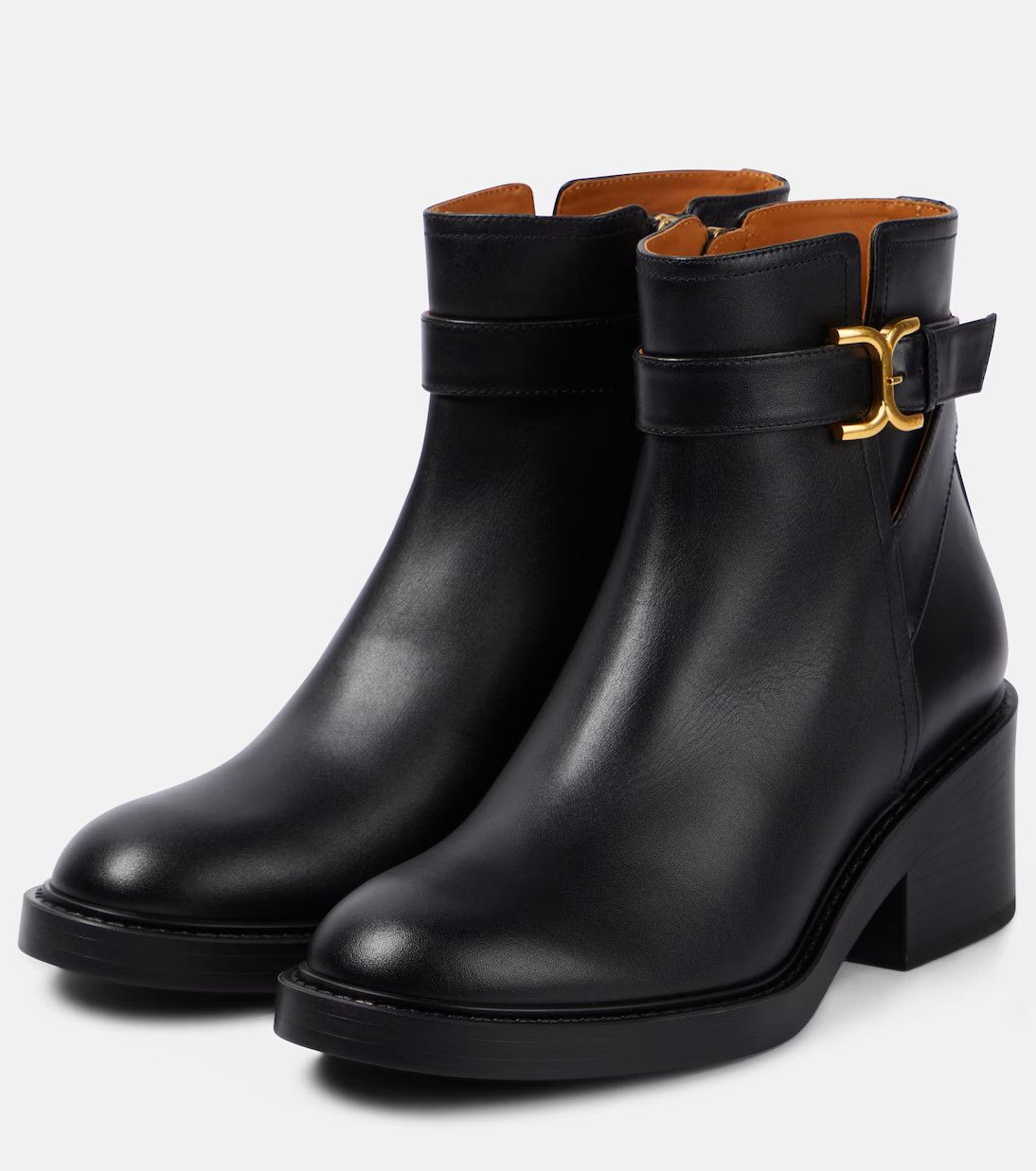 Chloe o1loc1c1024 Marcie Ankle Boots in Black Size US 8 / IT 38 - 1 Thumbnail