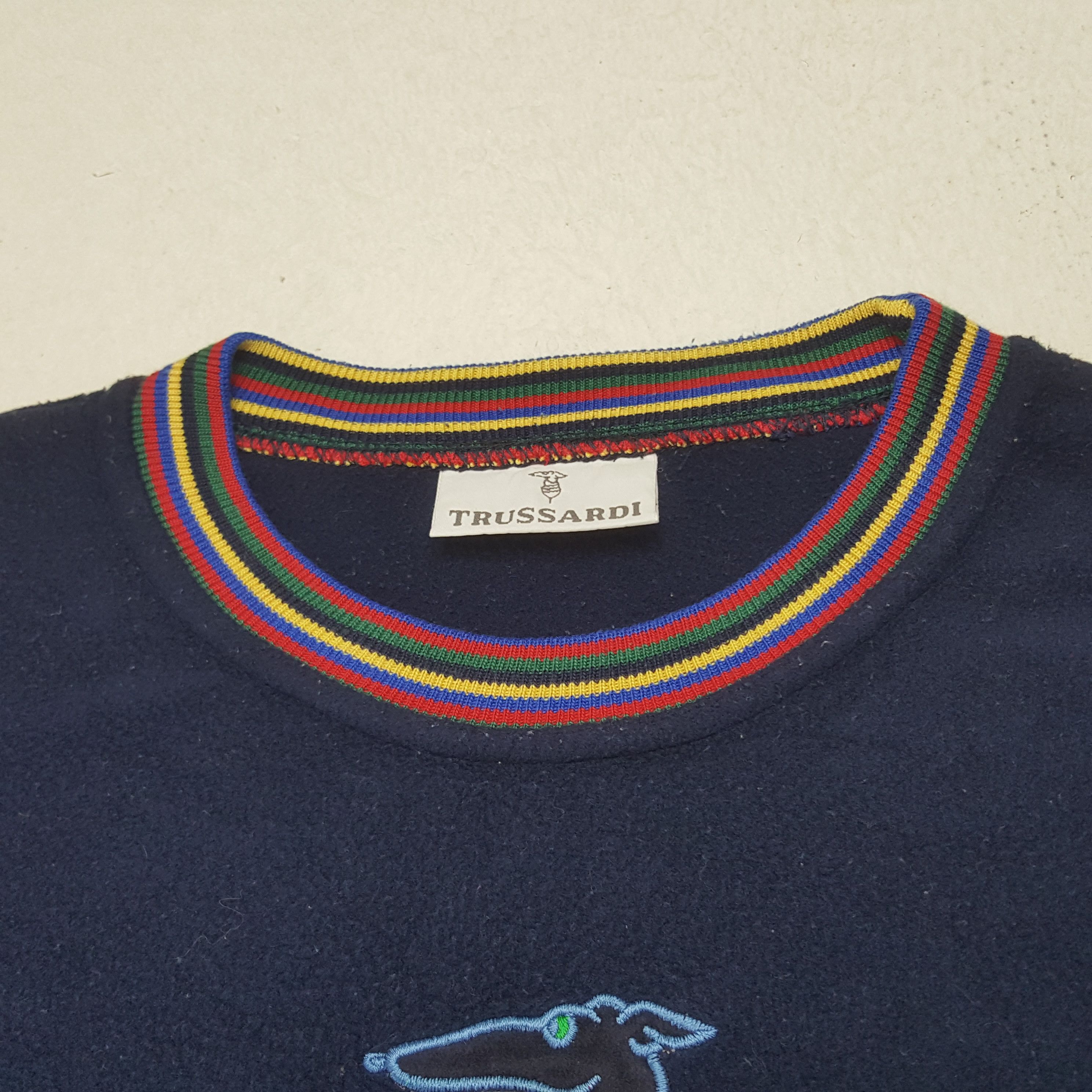 Trussardi × Vintage Vintage Trussardi Italian Brand Logo Sweatshirt C281N18 Size US M / EU 48-50 / 2 - 4 Thumbnail