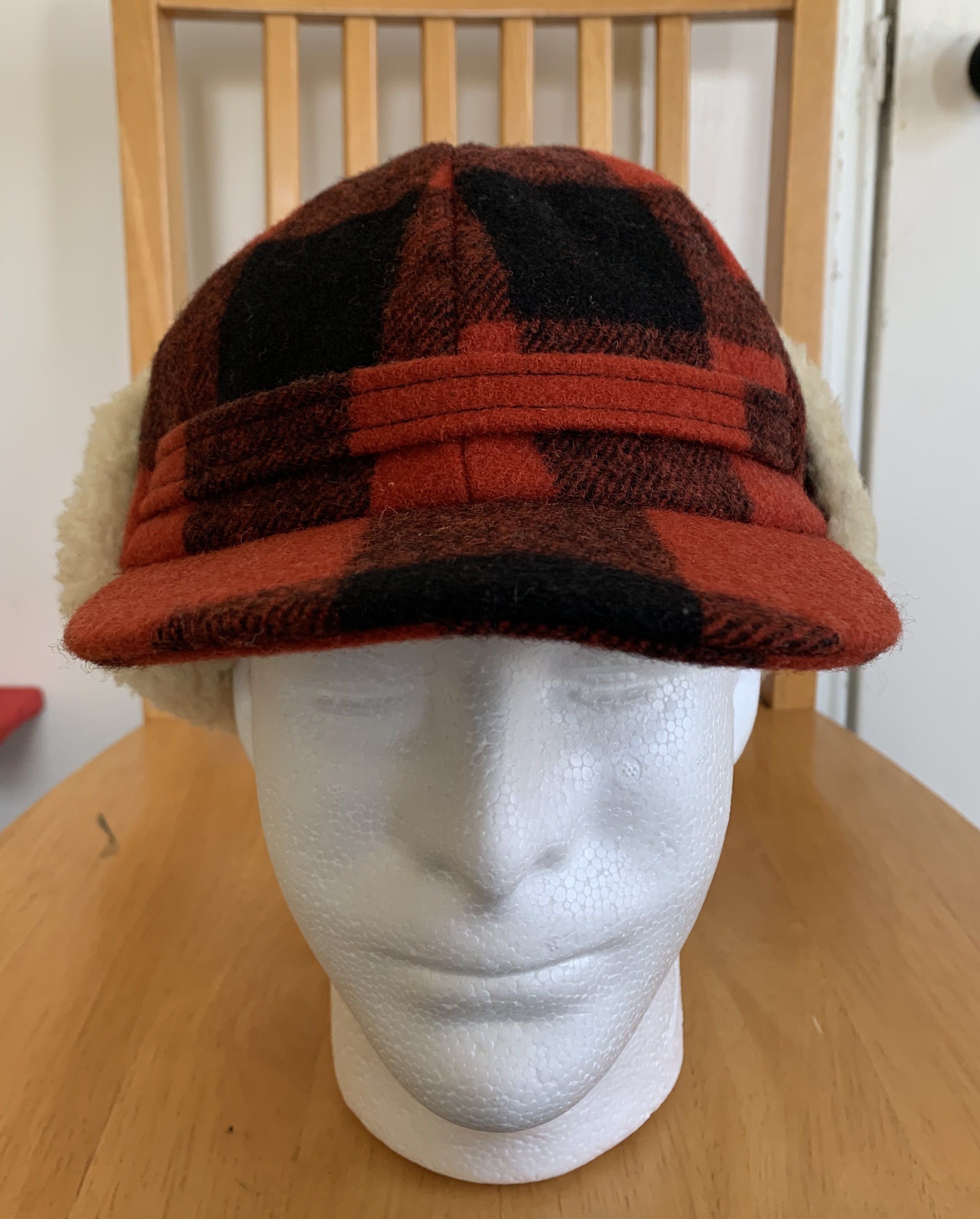 Number (N)ine FW08 Wool Check Hat Size ONE SIZE - 5 Thumbnail