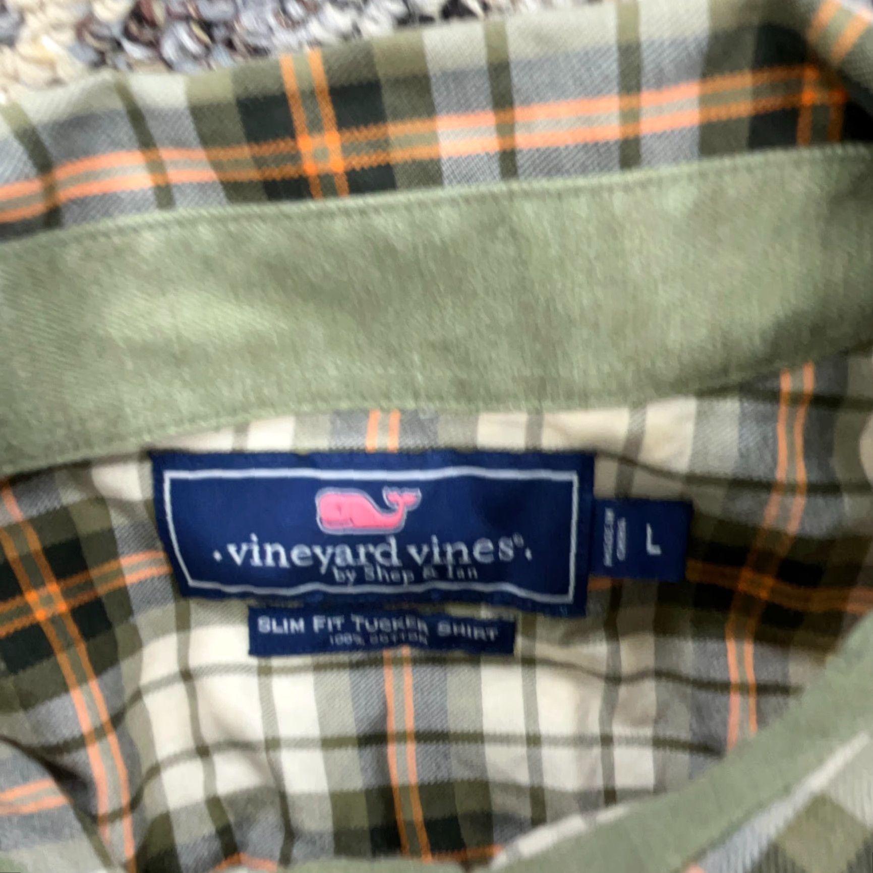 Vineyard Vines Vineyard Vines Shirt Men L Green Plaid Button Up Slim Tartan Whale Tucker Size US L / EU 52-54 / 3 - 3 Thumbnail