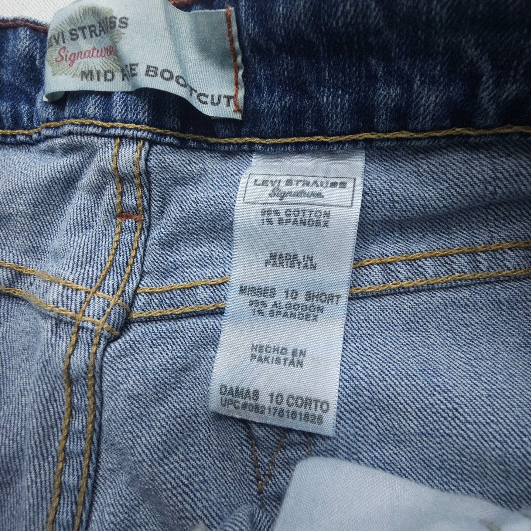 Levi's Levi's Jeans 10 Blue 2000s Y2K Signature Misses Mid Bootcut Denim 5-Pocket Women Flex Comfort Stretch Size 32" / US 10 / IT 46 - 3 Thumbnail