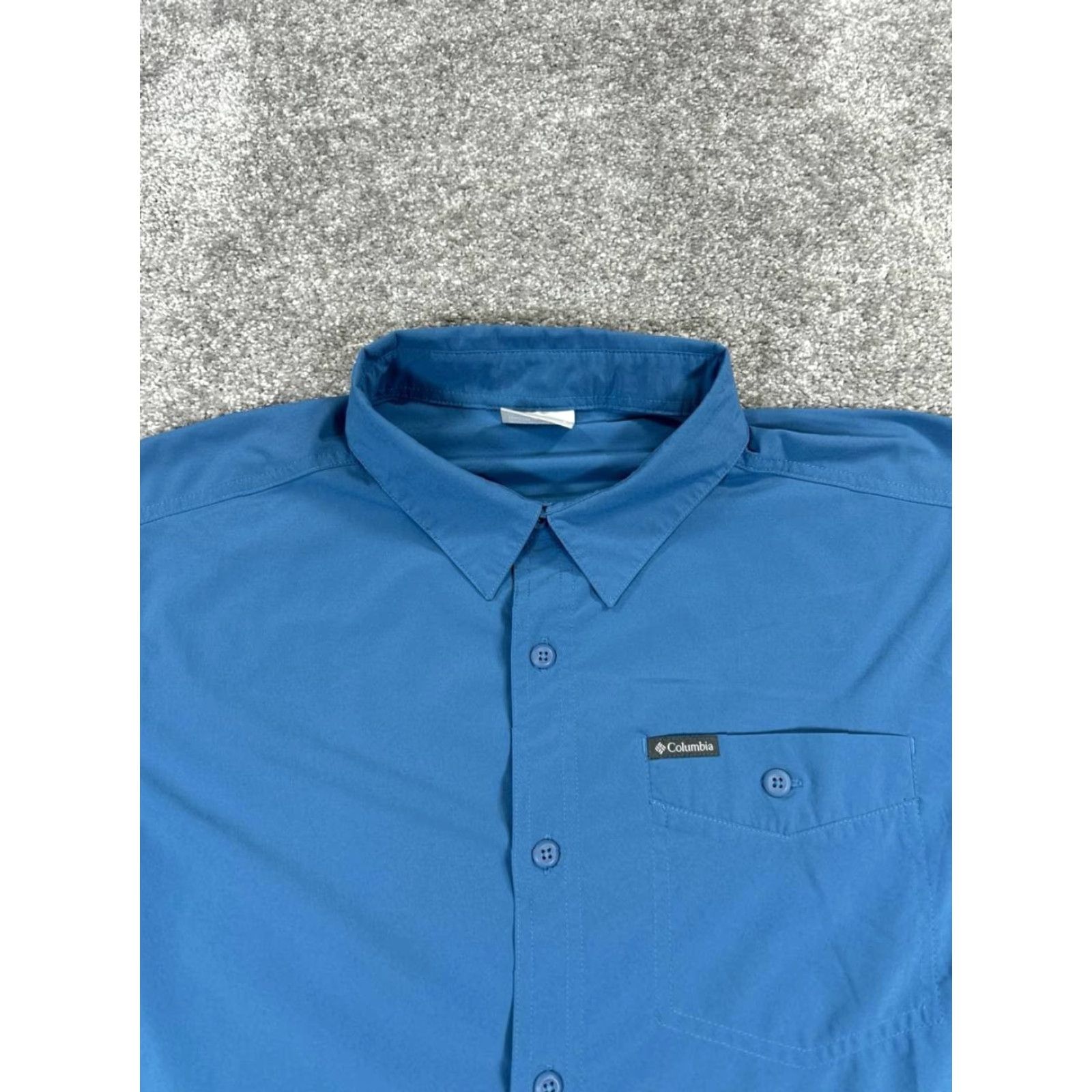 Vintage Columbia Shirt Mens Large Blue Button Up Size US L / EU 52-54 / 3 - 2 Thumbnail