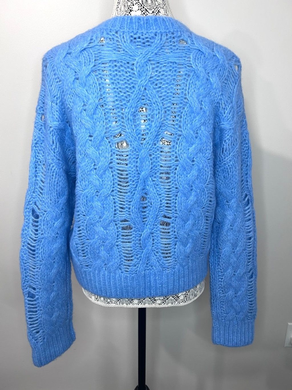 DOROTHEE SCHUMACHER Dorothee Schumacher silk wool blend Sweater, M, Light Blue Size M / US 6-8 / IT 42-44 - 7 Thumbnail
