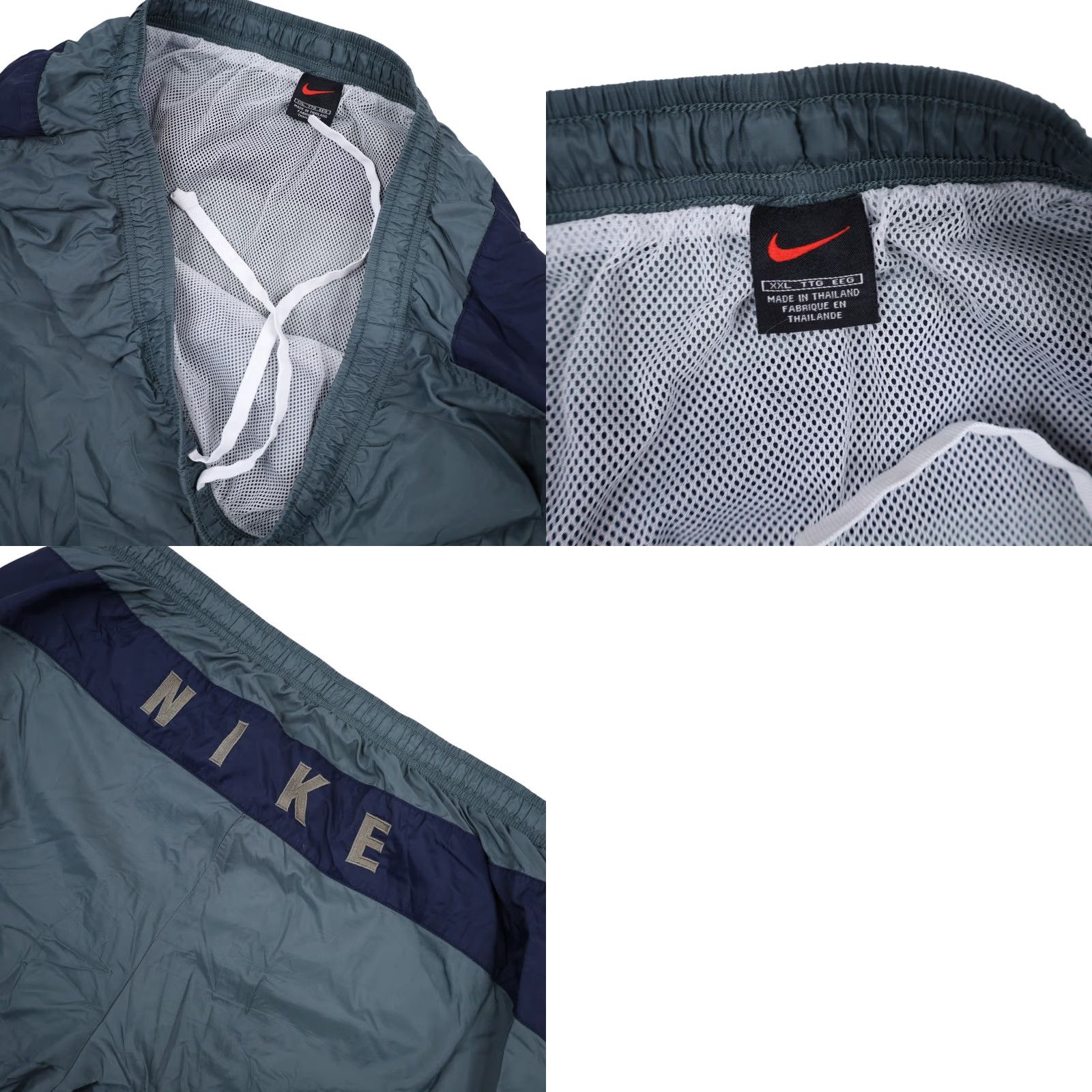 Nike VINTAGE 90s Nike Spellout Swim Trunks Blue XXL Men Rash Guard Swim Trunks Nike Mens XXL Blue 90s Spellout Size US 39 - 8 Thumbnail
