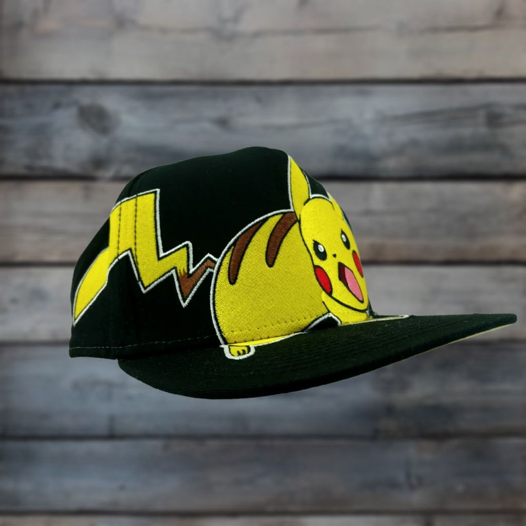 Nintendo Pikachu Pokemon Snapback Cap 2015 Nintendo Black Yellow Hat Men Adjustable Baseball Cap Buttoned/Snapback Cap Size ONE SIZE - 1 Thumbnail