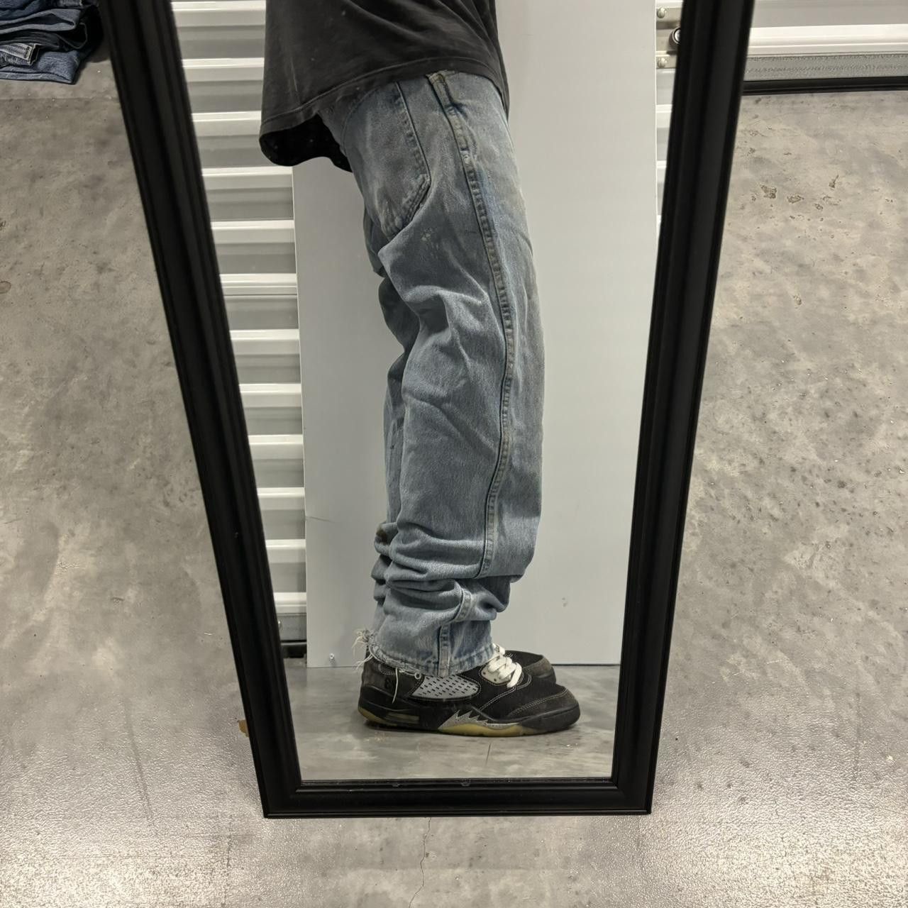 Japanese Brand × Vintage Crazy Vintage Y2K/2000s Grunge Medium Wash Distressed Denim Jeans! Size US 31 - 2 Thumbnail