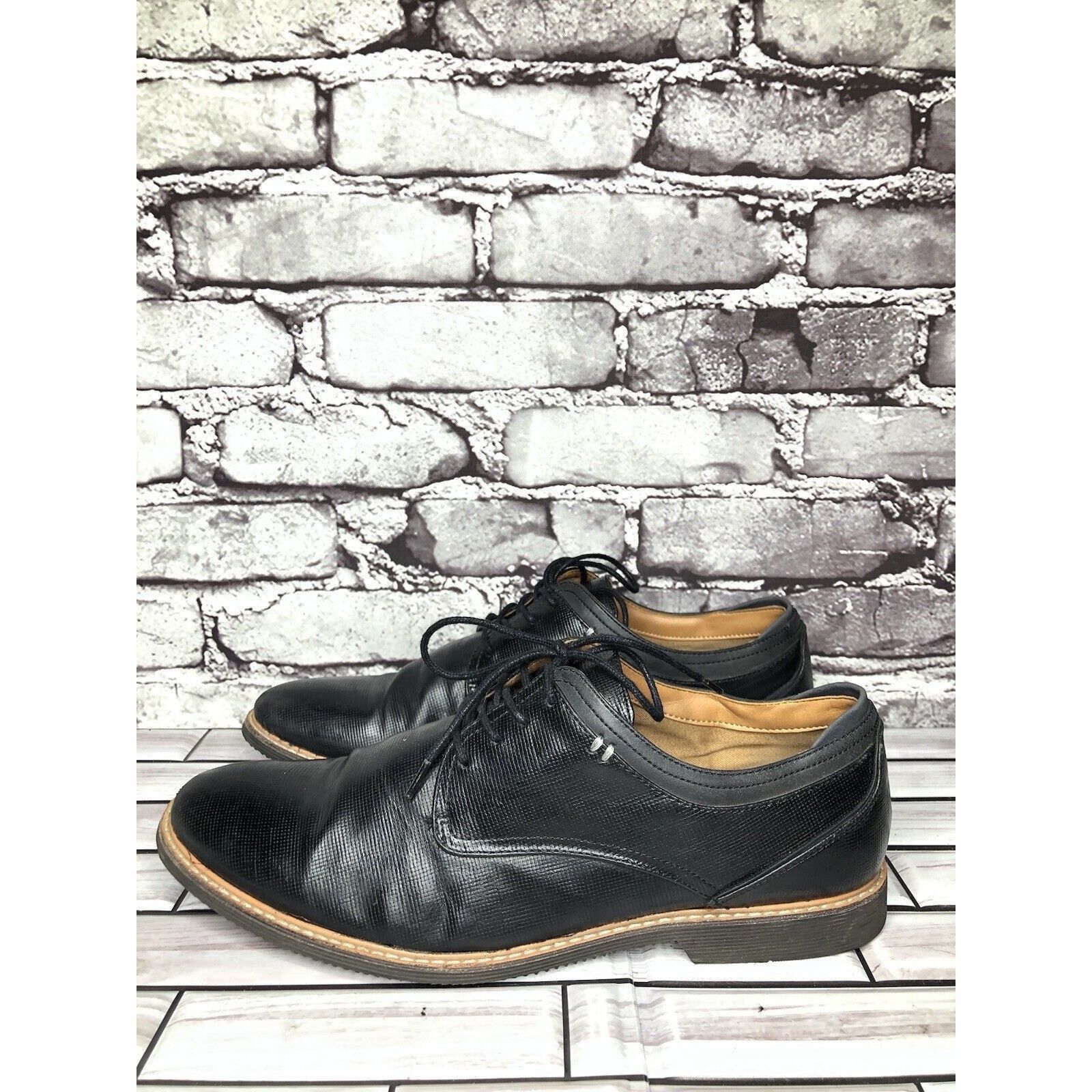 Other Aldo Circa 1972 Black Leather Oxfords Lace Up Dress Shoes Me Size US 9 / EU 42 - 1 Thumbnail