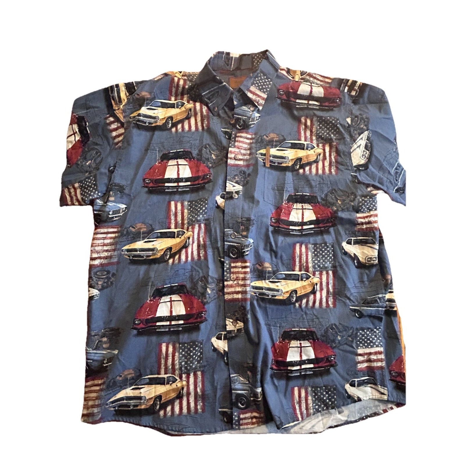 Other clearwater outfitters shirt xl Americana Muscle Cars Theme Size US XL / EU 56 / 4 - 1 Thumbnail