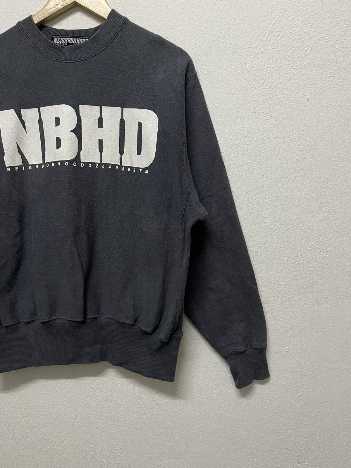 Japanese Brand × Neighborhood × Vintage 90s NEIGHBORHOOD SWEATSHIRT SUN FADED Size US M / EU 48-50 / 2 - 3 Thumbnail