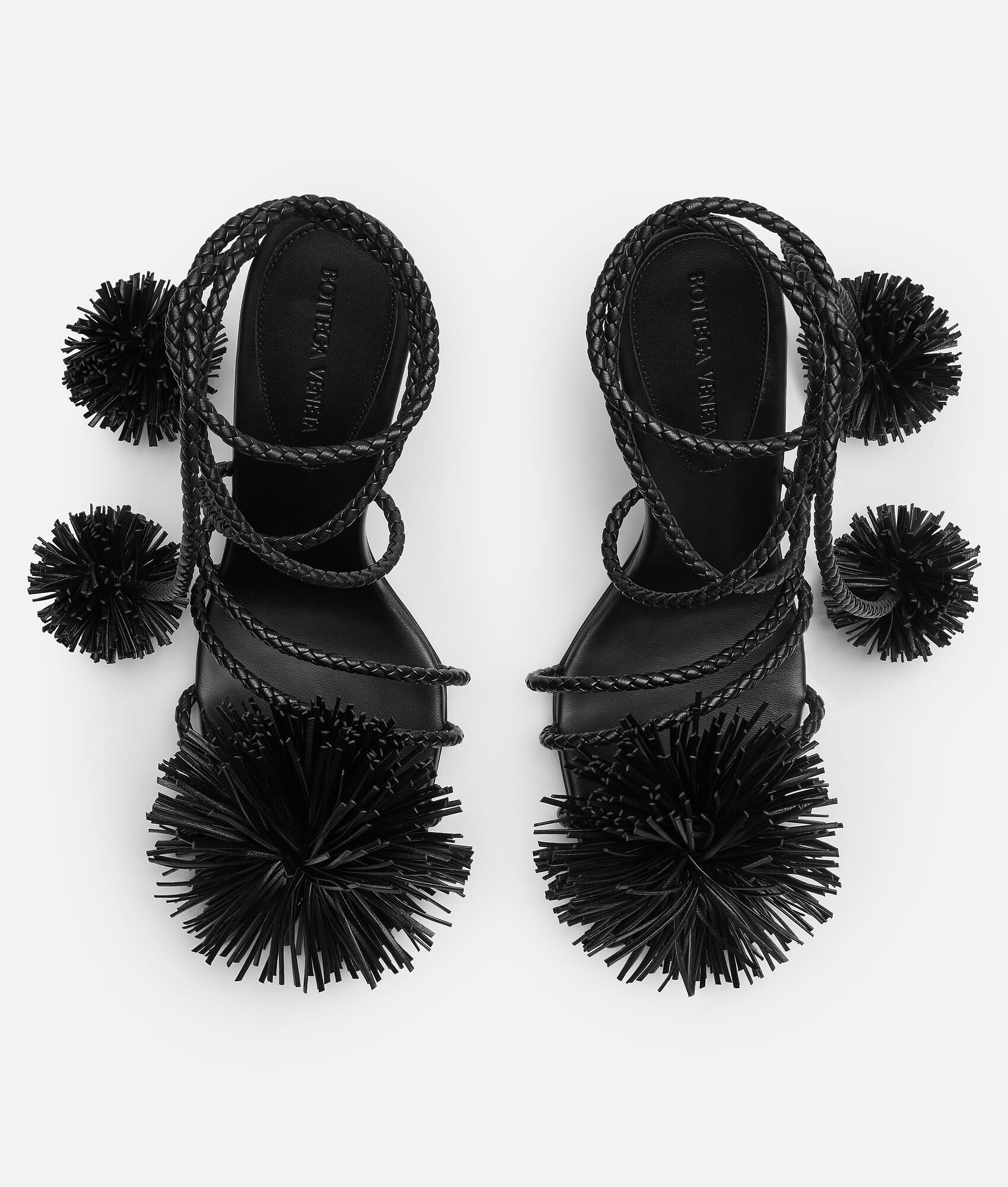 Bottega Veneta o1bcso1str0725 Adam Sandals in Black Size US 6 / IT 36 - 4 Thumbnail
